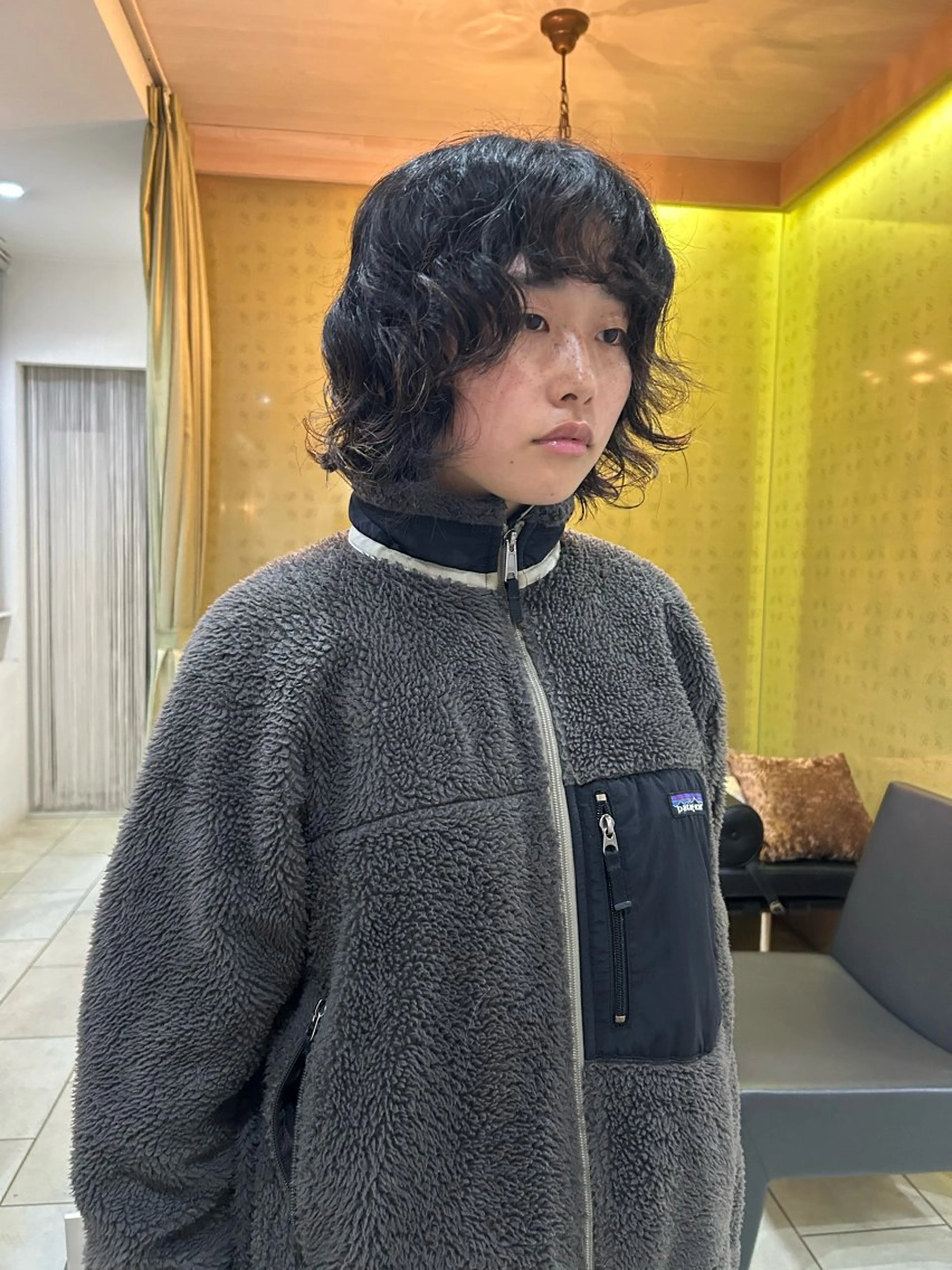 ミディアム パーマ カット パーマ 似合わせパーマ/ メンズパーマ/しゅうのヘアスタイル