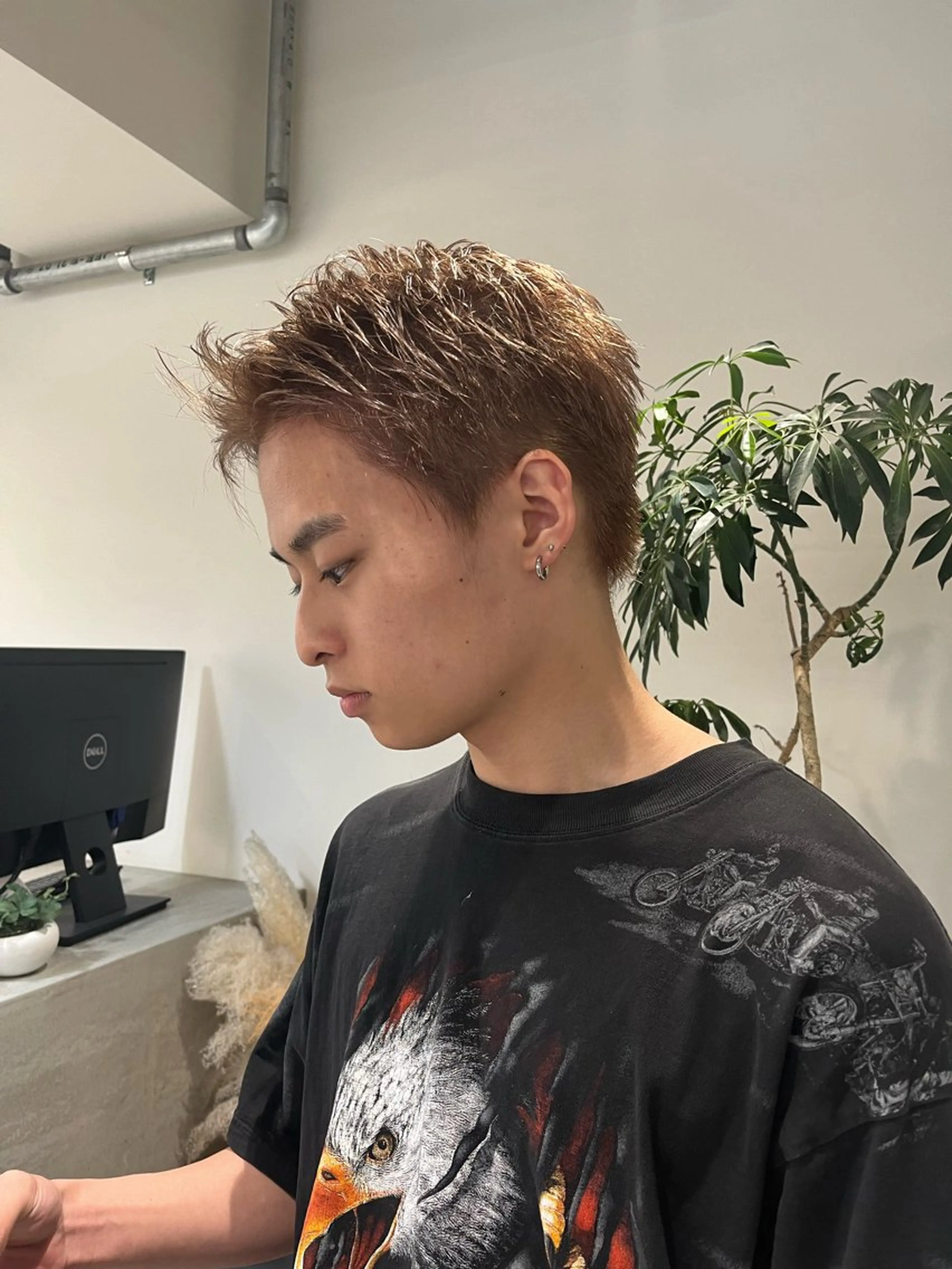 ショート ハイライト 髪質改善 レイヤーカット トリートメント カット ヘアカラー 西岡 あつみ/ 堀江美容室のヘアスタイル