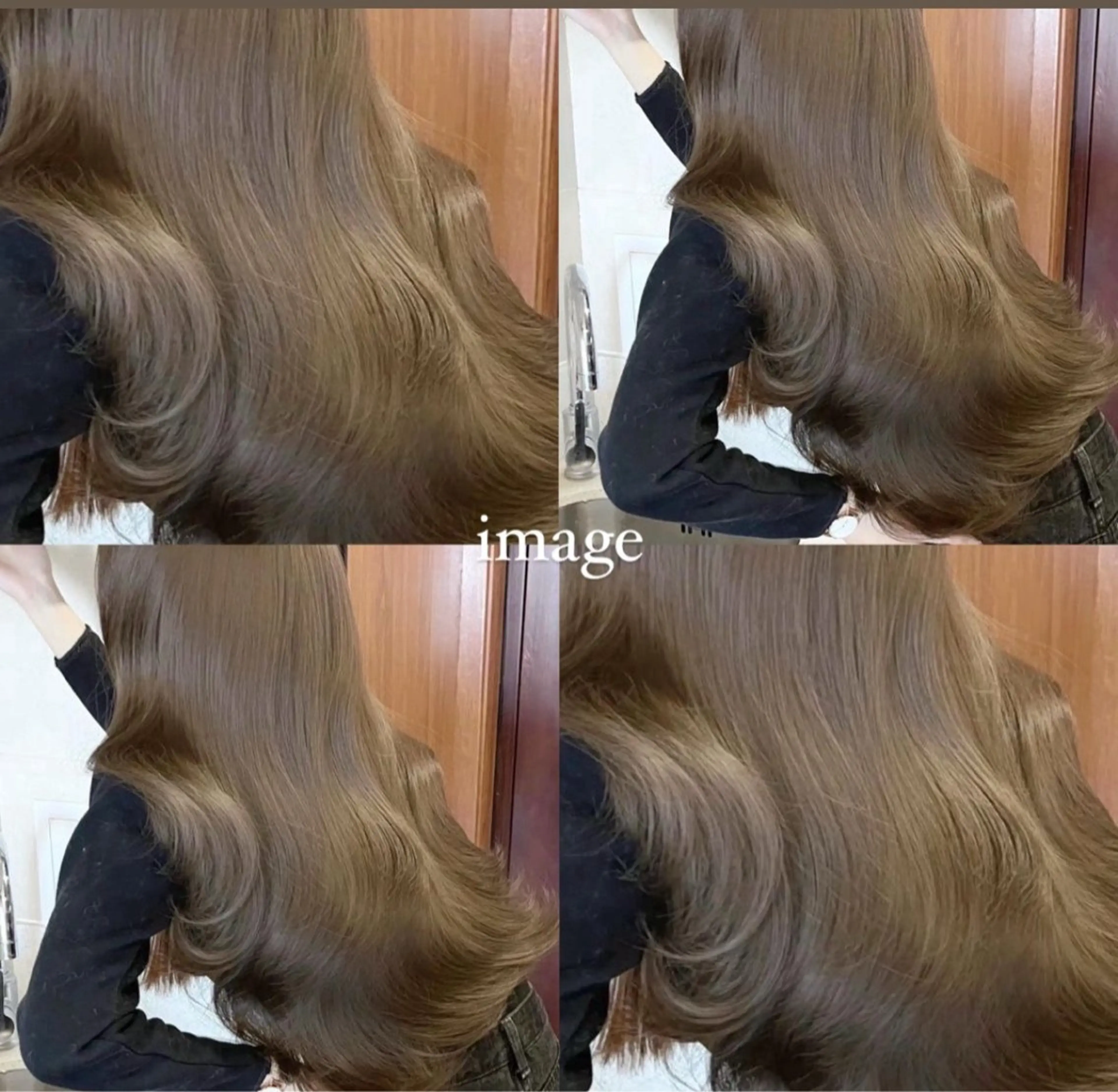 ロング カラー ヘアカラー ぱつっとボブ/透明感 カラー/Ayakaのヘアスタイル