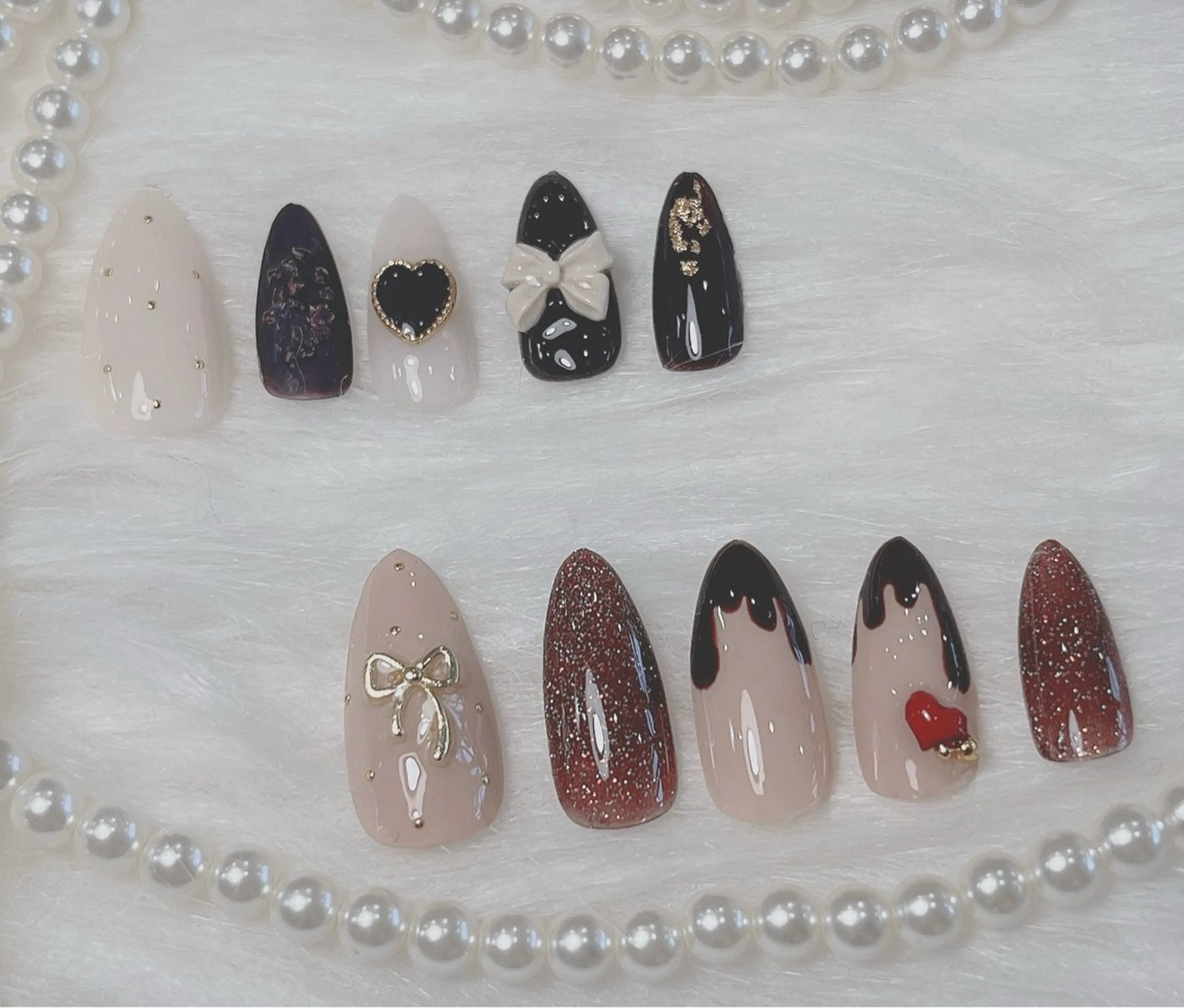 ネイル バレンタイン 福岡⭐︎春吉 tiara nailのネイルデザイン
