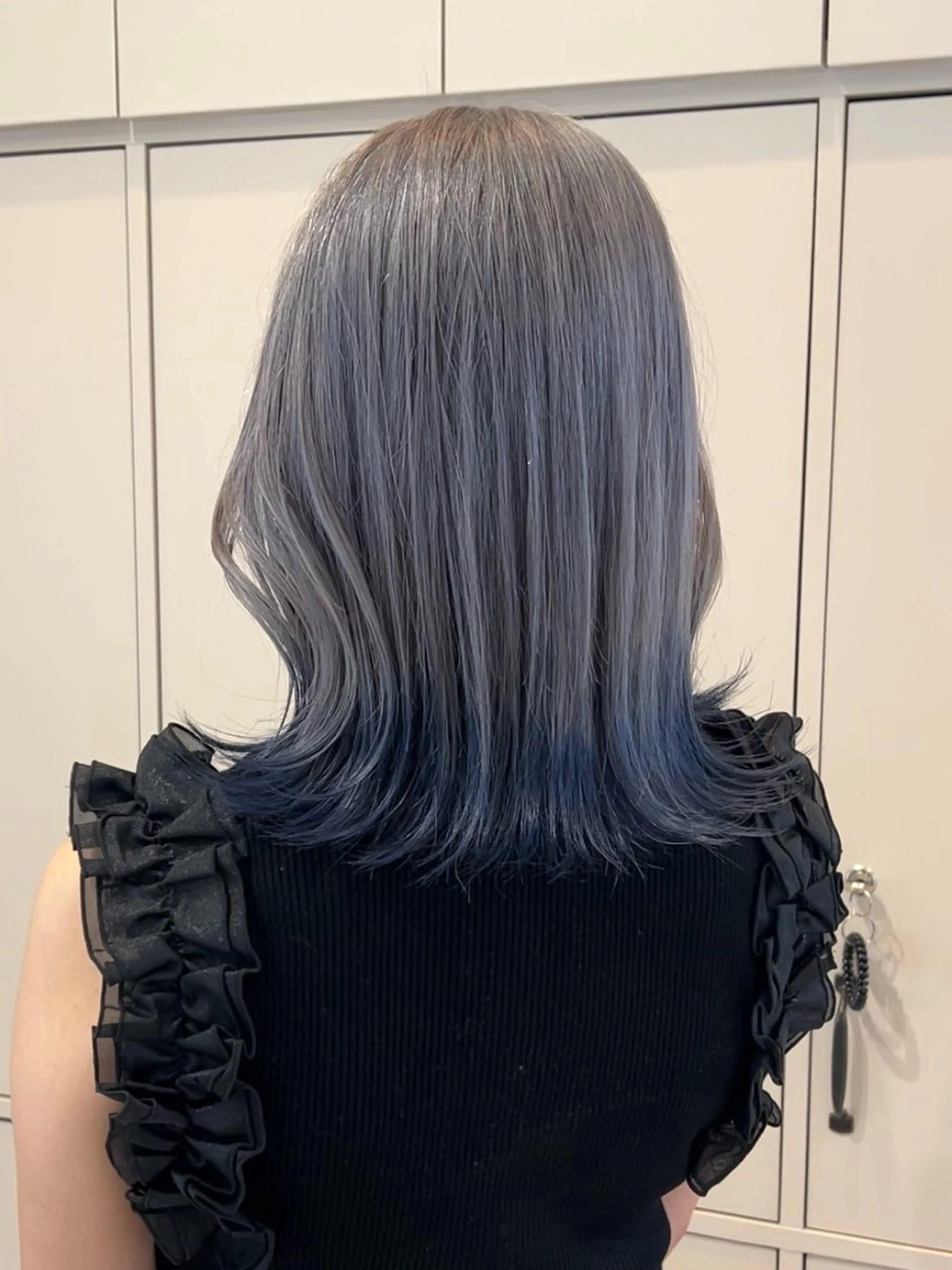 ミディアム カラー カット ヘアカラー パーマ/ハイトーン /吉田眞のヘアスタイル