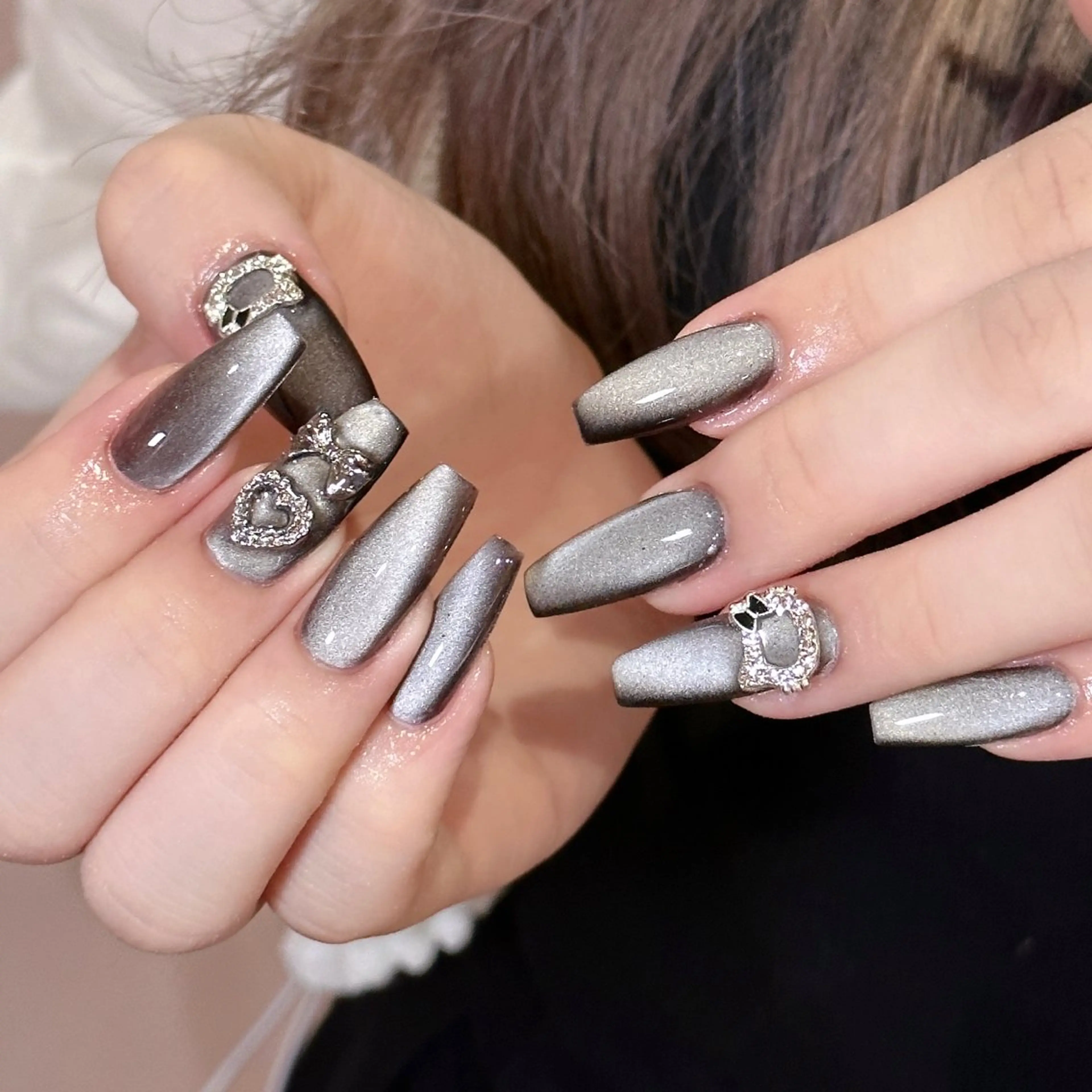 ネイル ハンドネイル Dark honey スカルプ専門原宿店のネイルデザイン