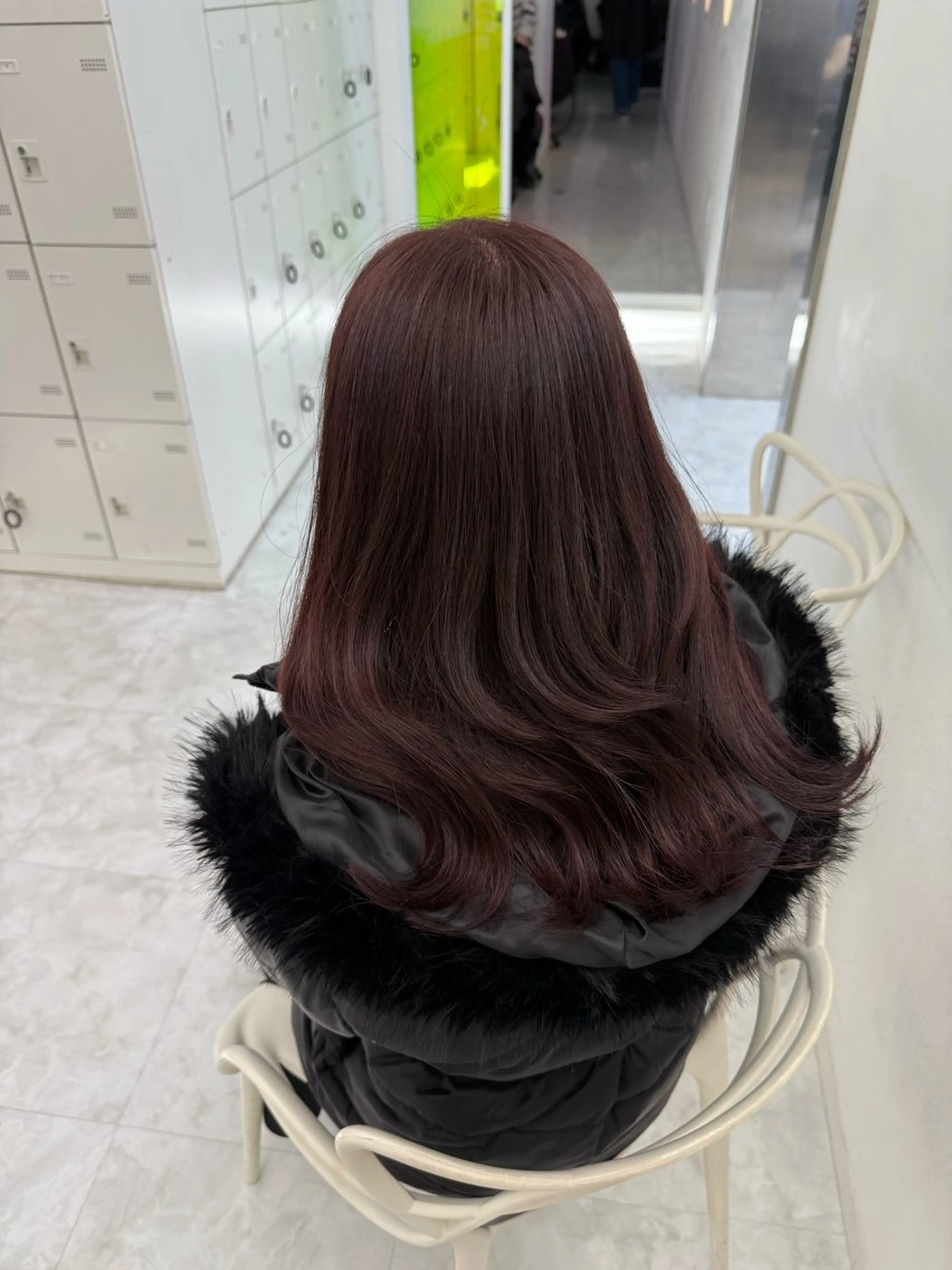 セミロング カラー 中韓レイヤー/ ブラウン🤎はやとのヘアスタイル