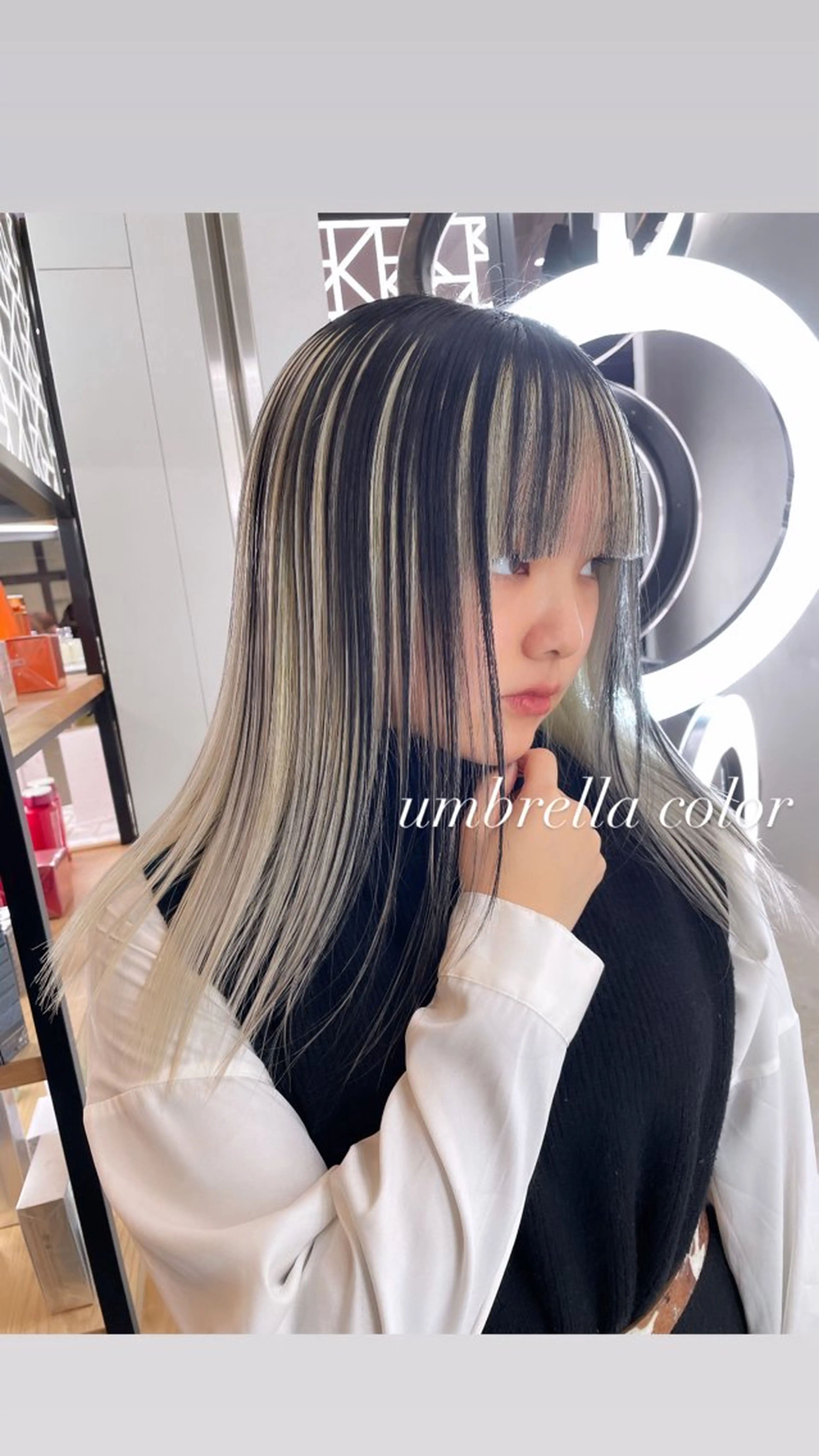 ロング カラー カット ヘアカラー トリートメント ヘアセット 💜ハイトーン💛 マジカルかいちゃんのヘアスタイル