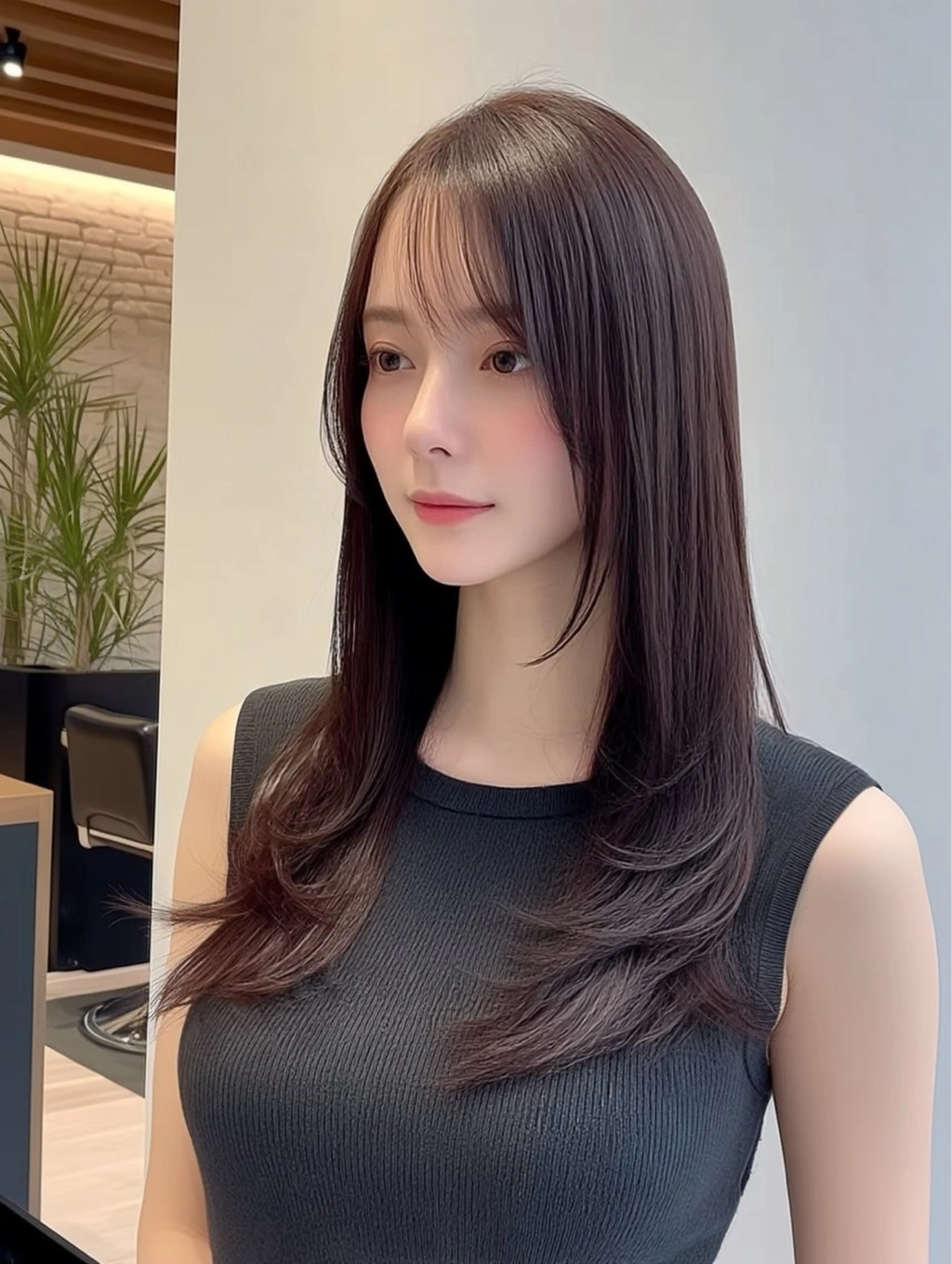 ロング 守屋 歩夢のヘアスタイル