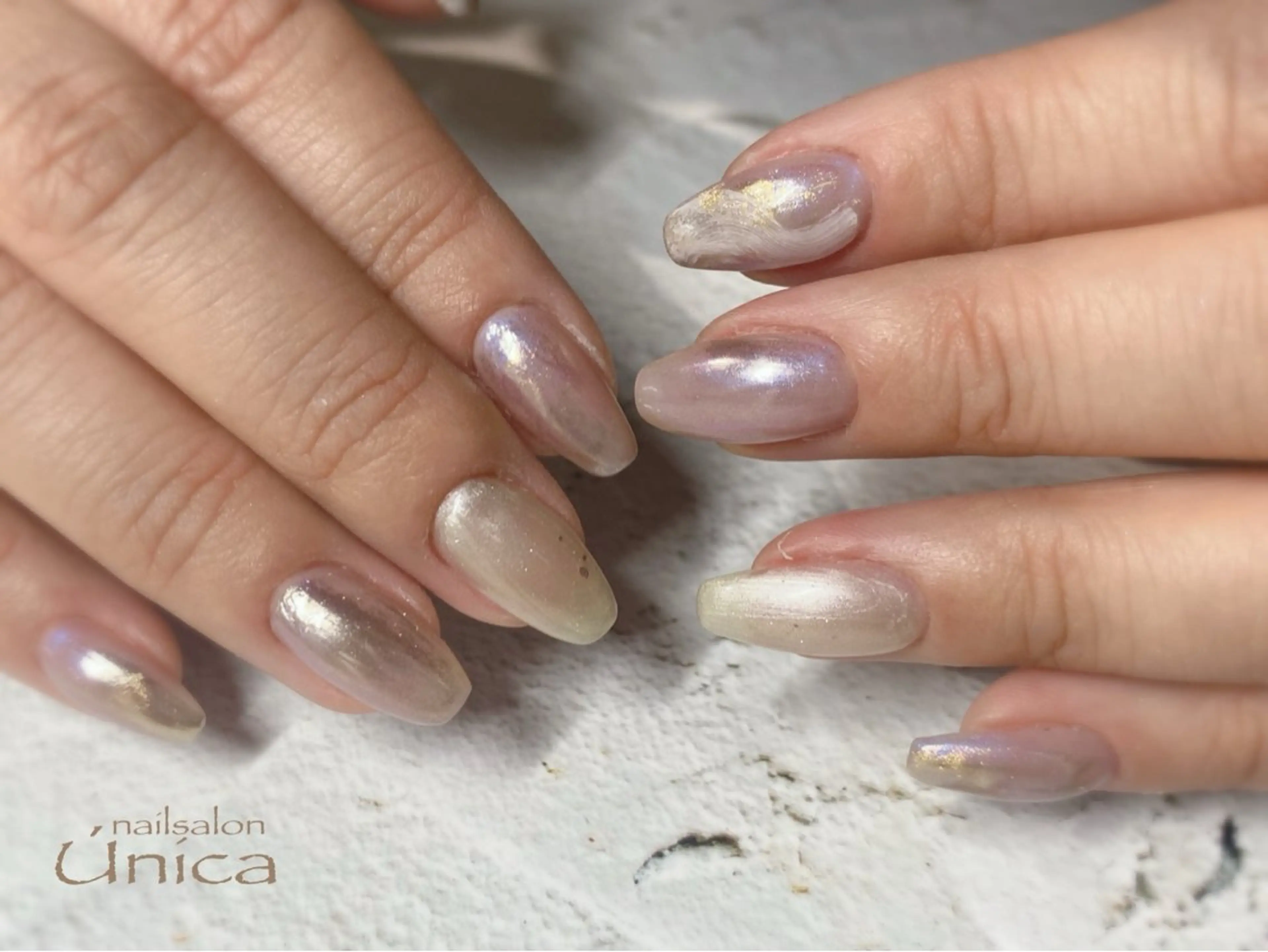 ネイル ニュアンスネイル オフィスネイル シンプルネイル nailsalon Única　ウニカのネイルデザイン