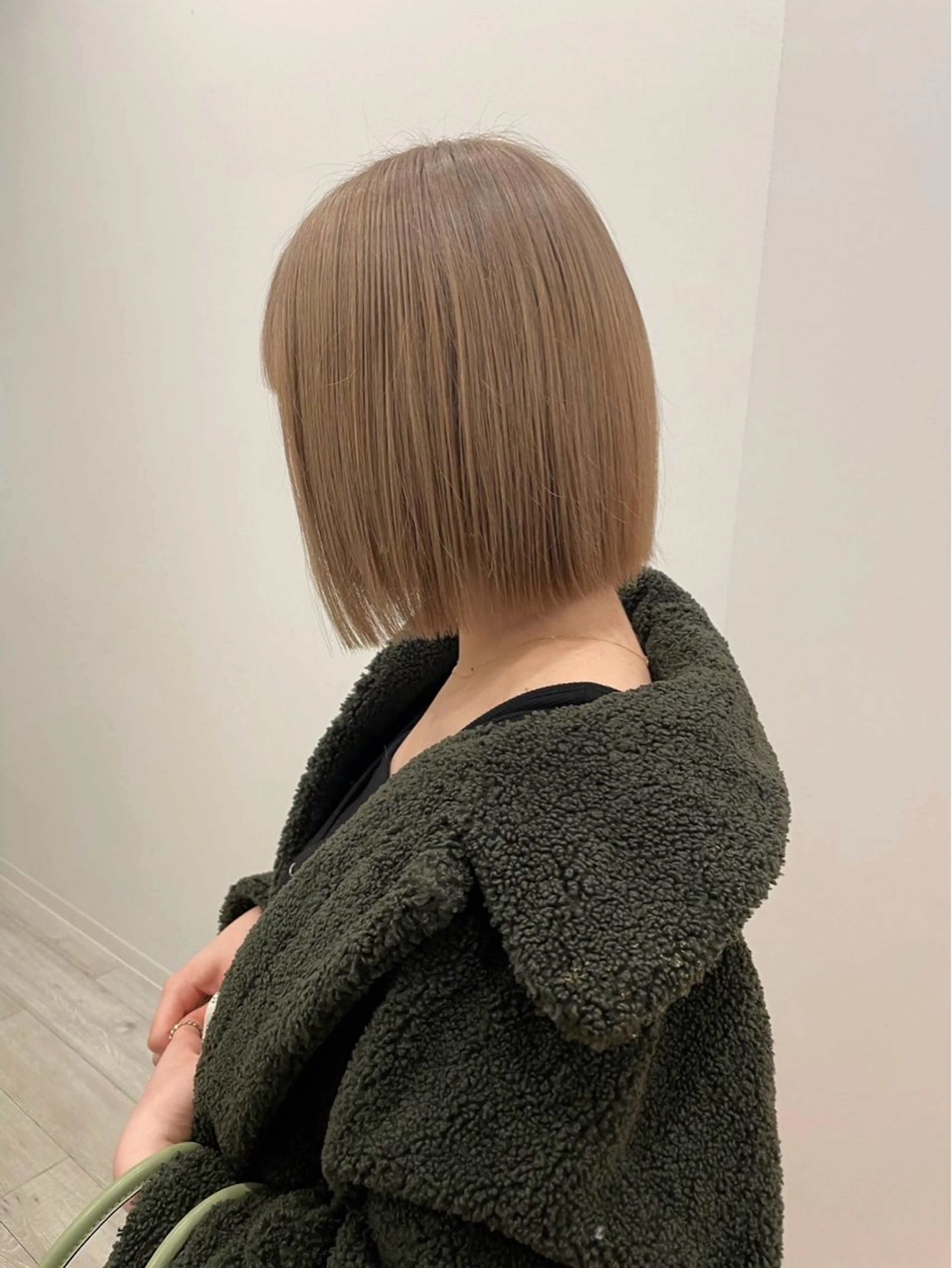 ショート ヘアカラー トリートメント ボブ/透明感カラー 長岡/三浦めい🌟のヘアスタイル