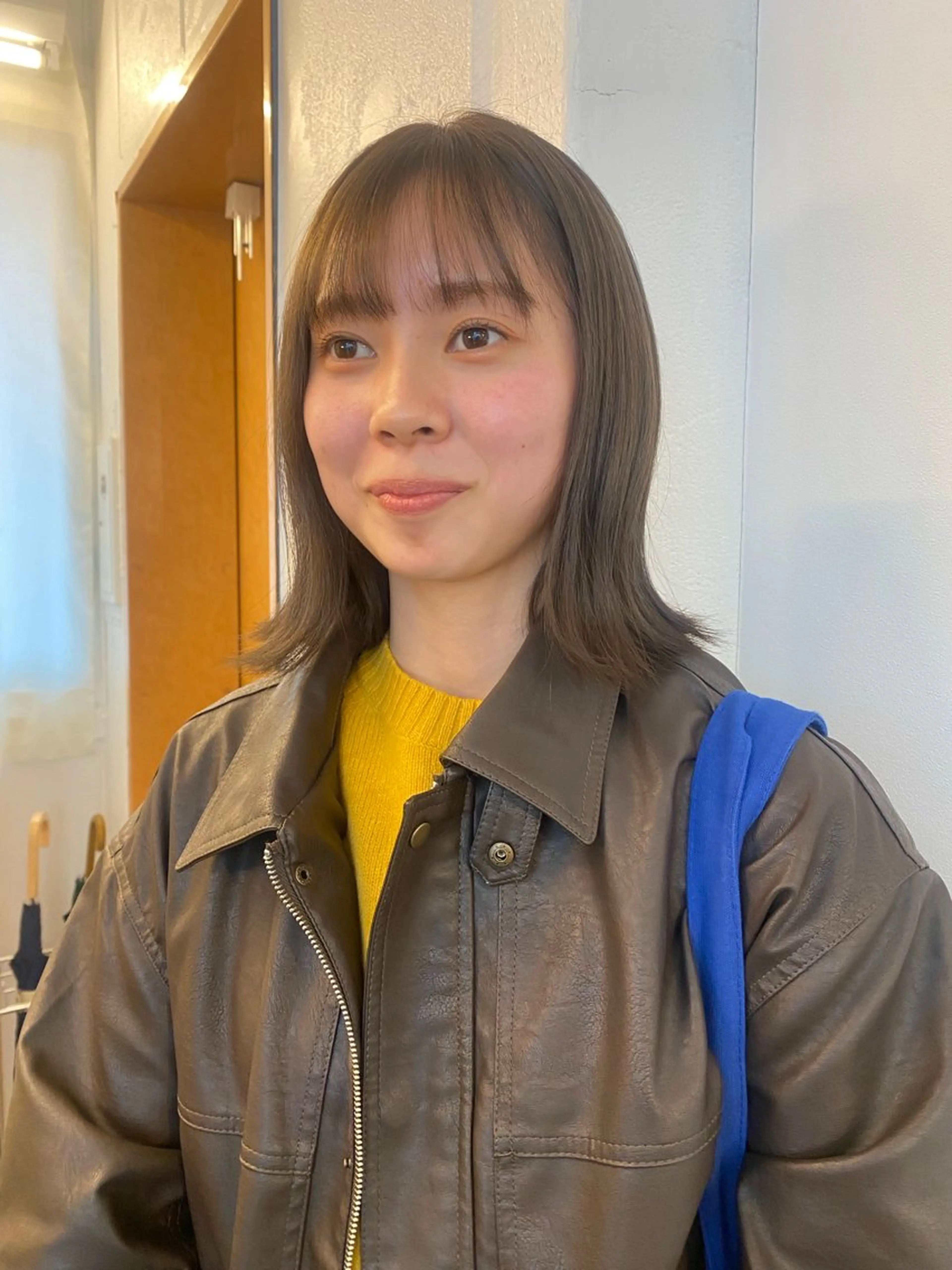 ミディアム カラー ブリーチ 透明感カラー ダブルカラー ブリーチなしカラー ichika/福岡 /透明感カラー🤎のヘアスタイル