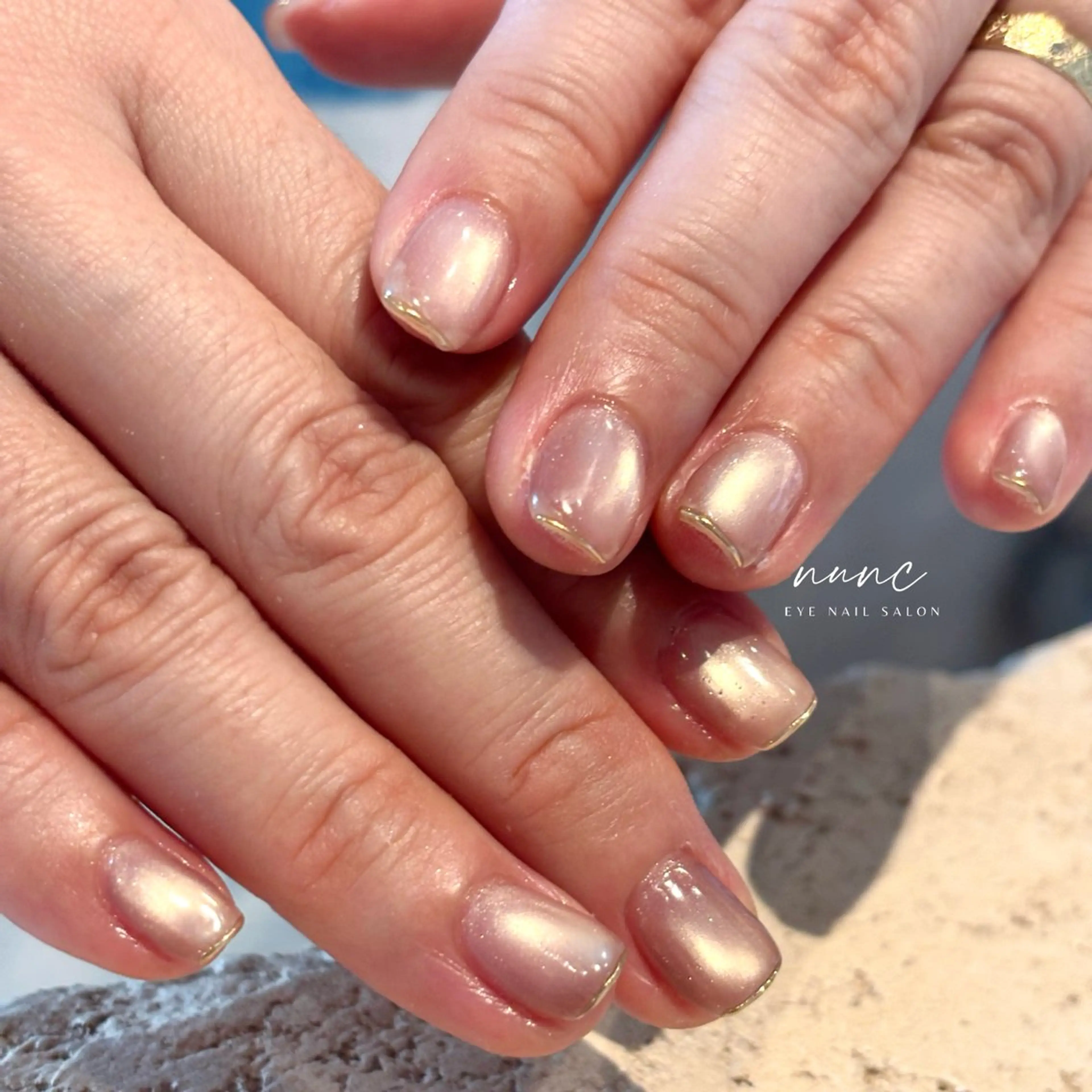 ネイル ミラーネイル ハンドネイル 𝒦𝐸𝐼𝒩𝒜 錦糸町ネイルのネイルデザイン