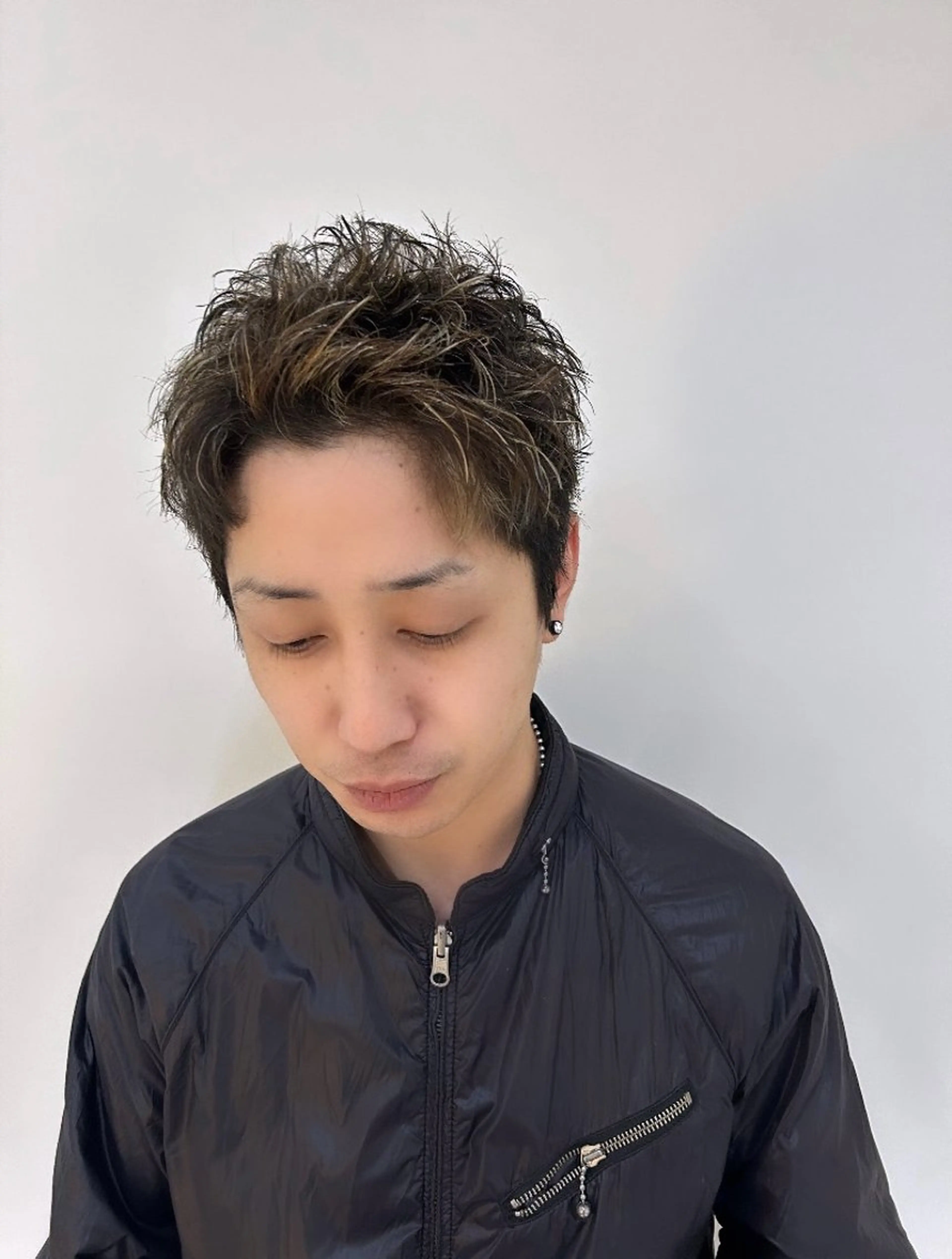 メンズ メンズハイライト スパイキーショート 🫧艶髪ボブ🫧 チカのヘアスタイル