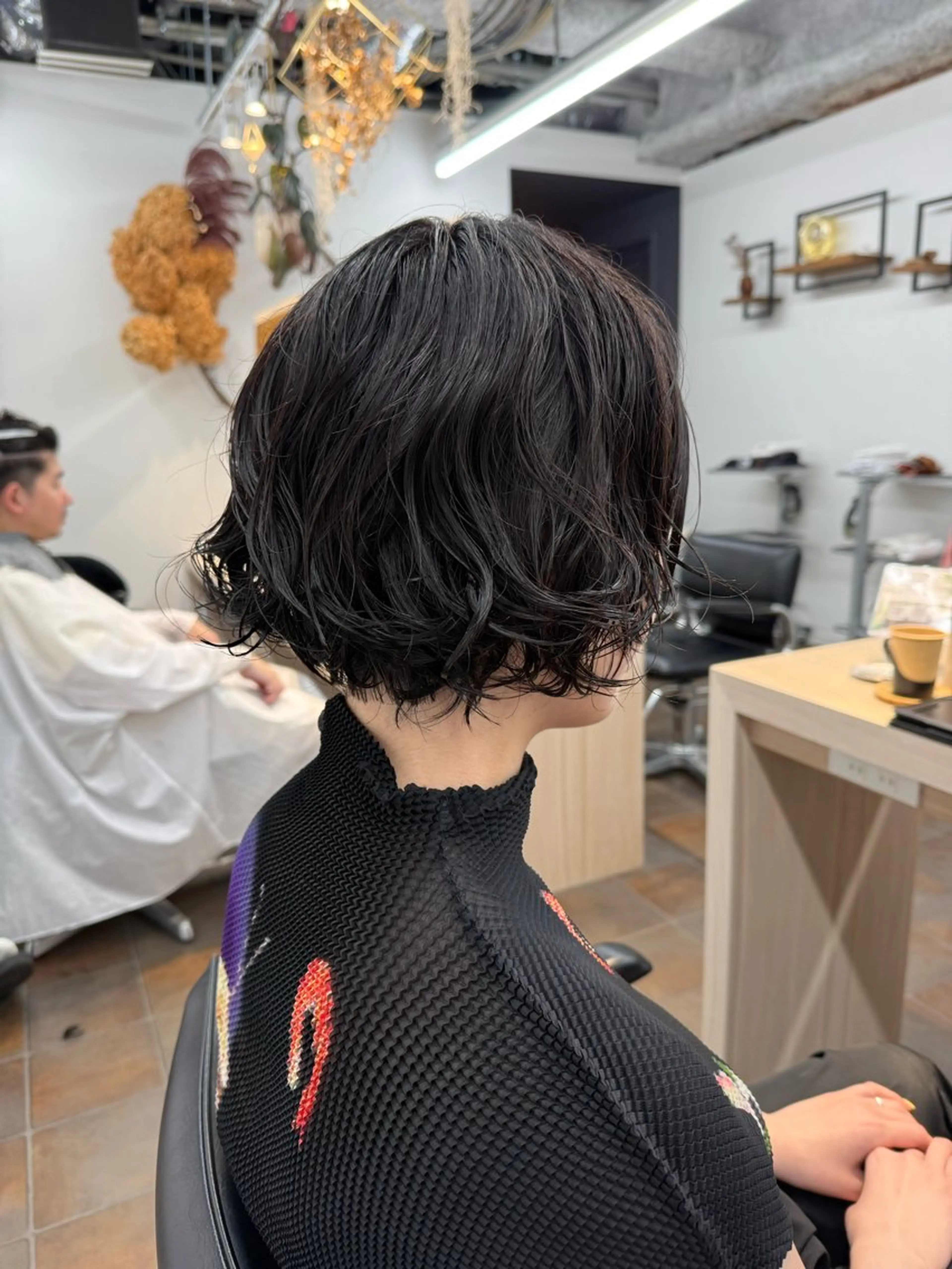 ミディアム ミディアムパーマ ボブ カット パーマ トリートメント miwa/ボブパーマ /モードボブのヘアスタイル