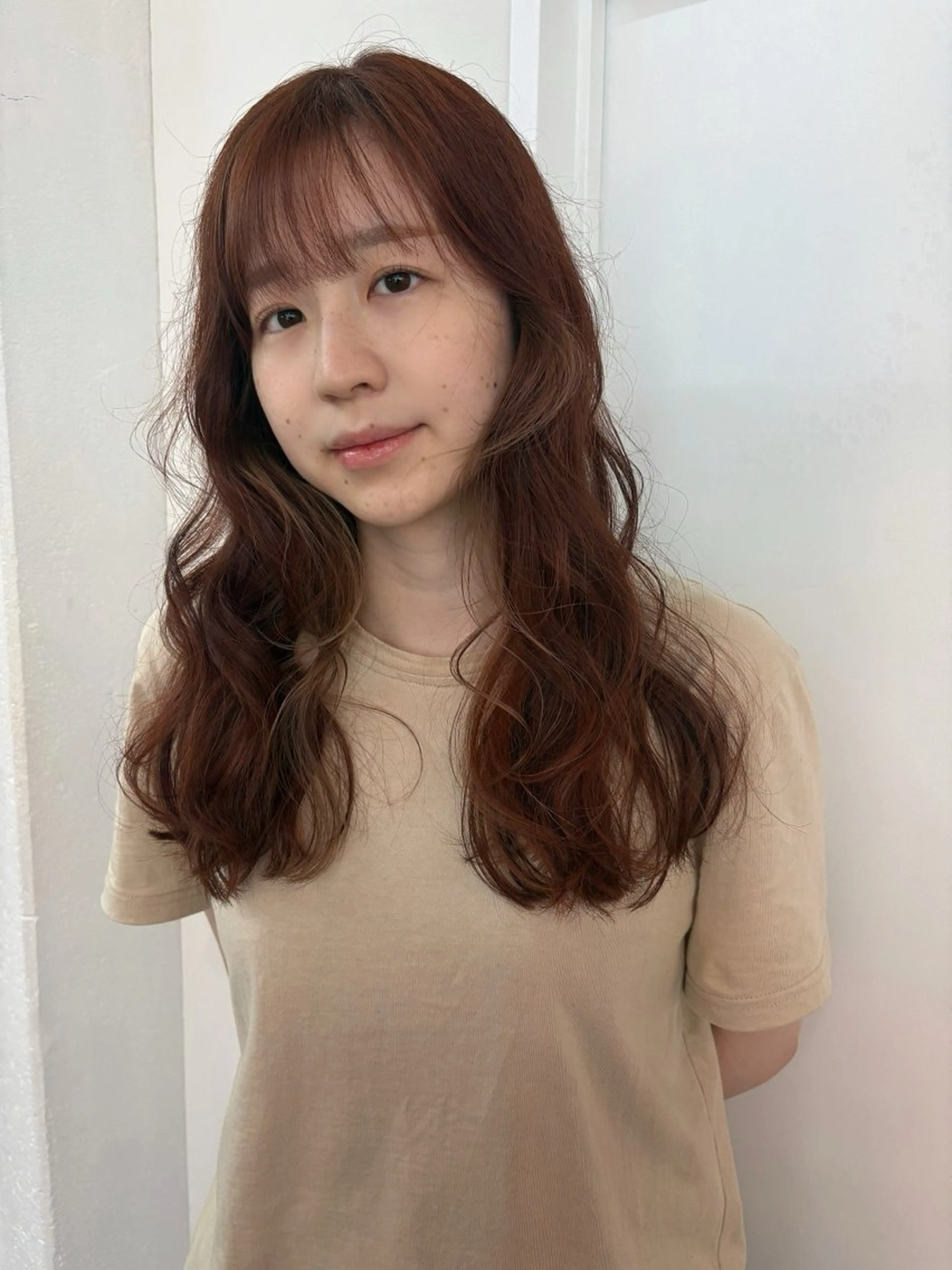 セミロング カラー hair design chouchou所属・ichika/福岡 /透明感カラー🤎のヘアスタイル