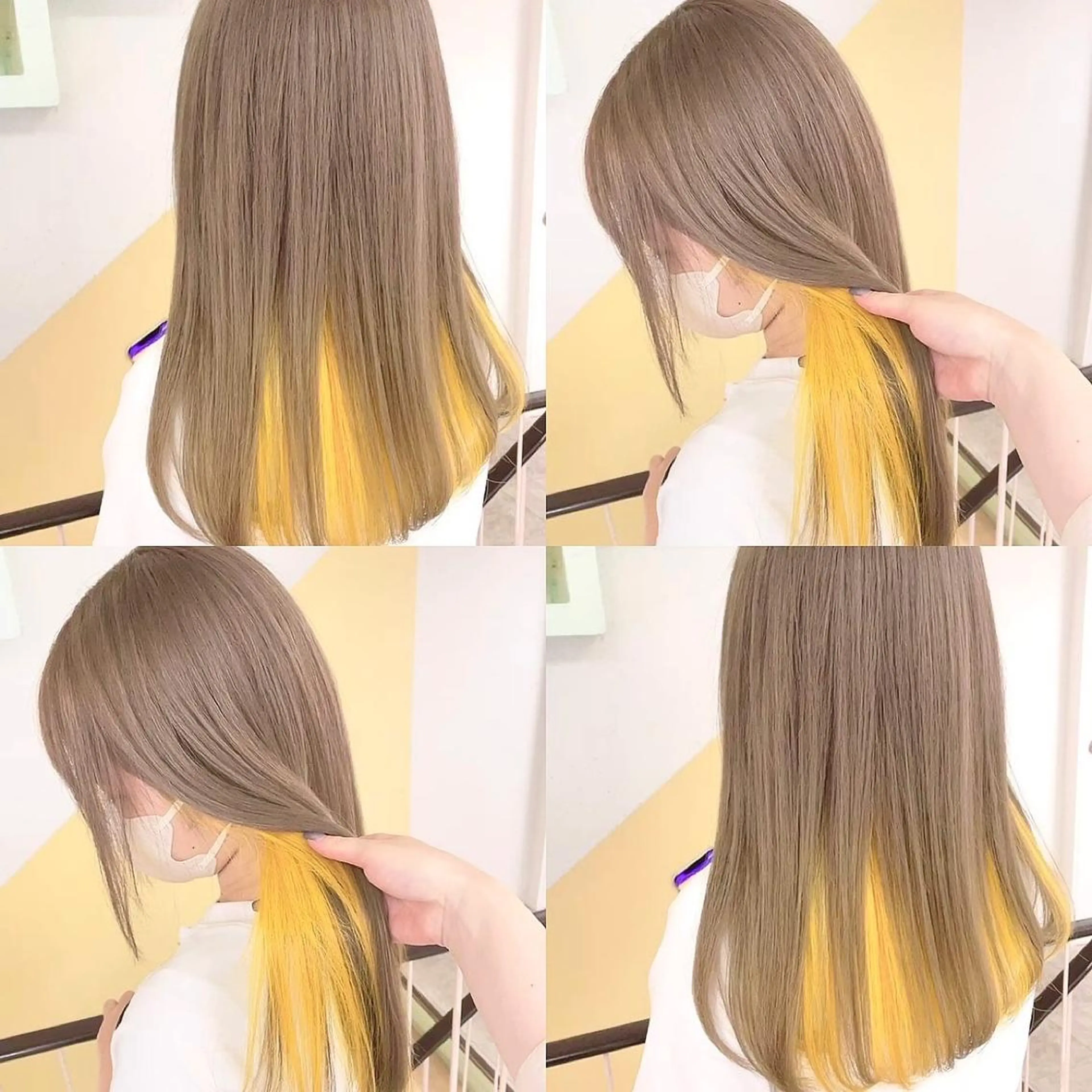 カラー ヘアカラー トリートメント 渋谷:インナーカラー ／🍒エリカ🍒のヘアスタイル