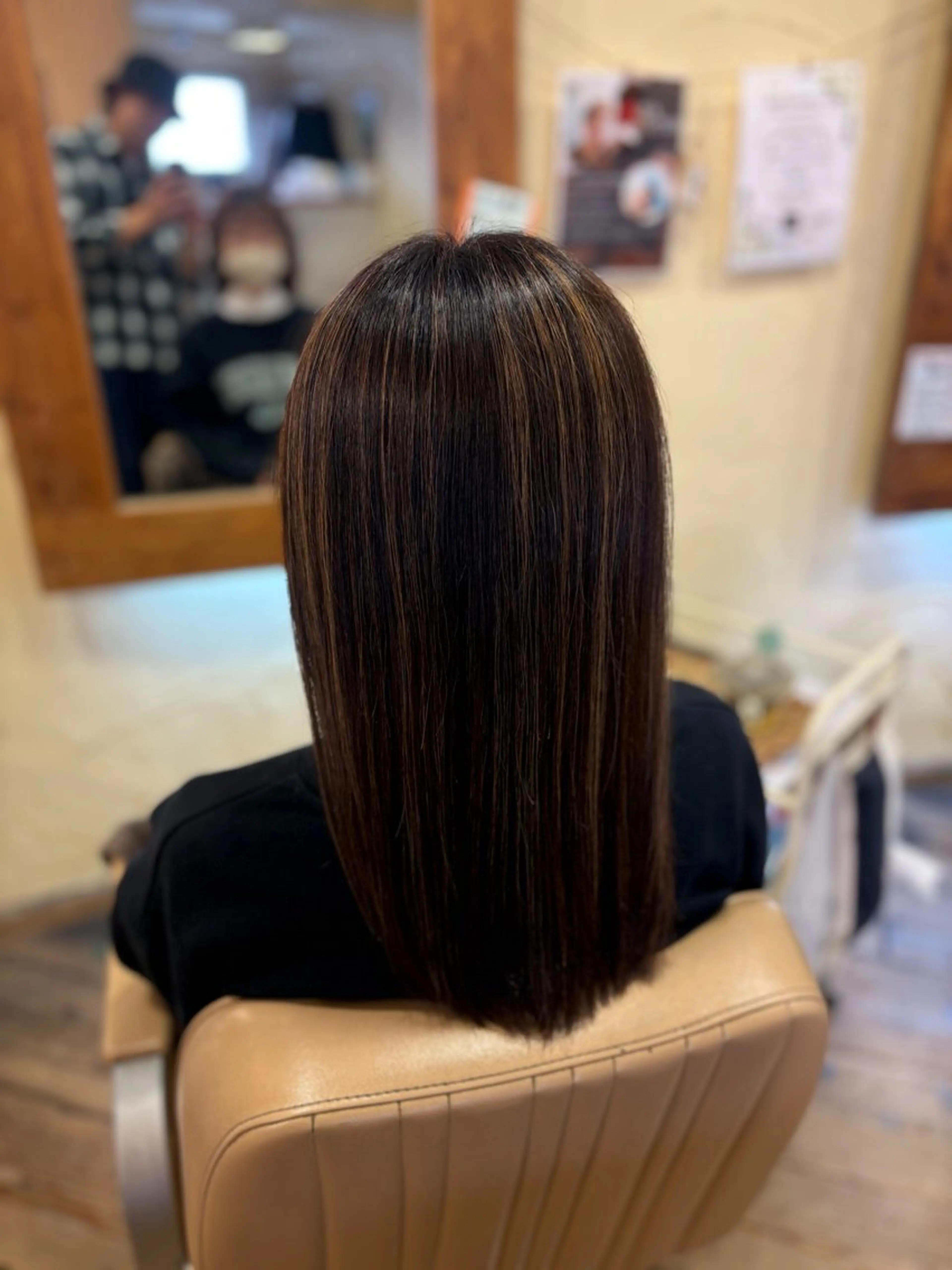 ロング カット ヘアカラー トリートメント 柘植 雅大のヘアスタイル