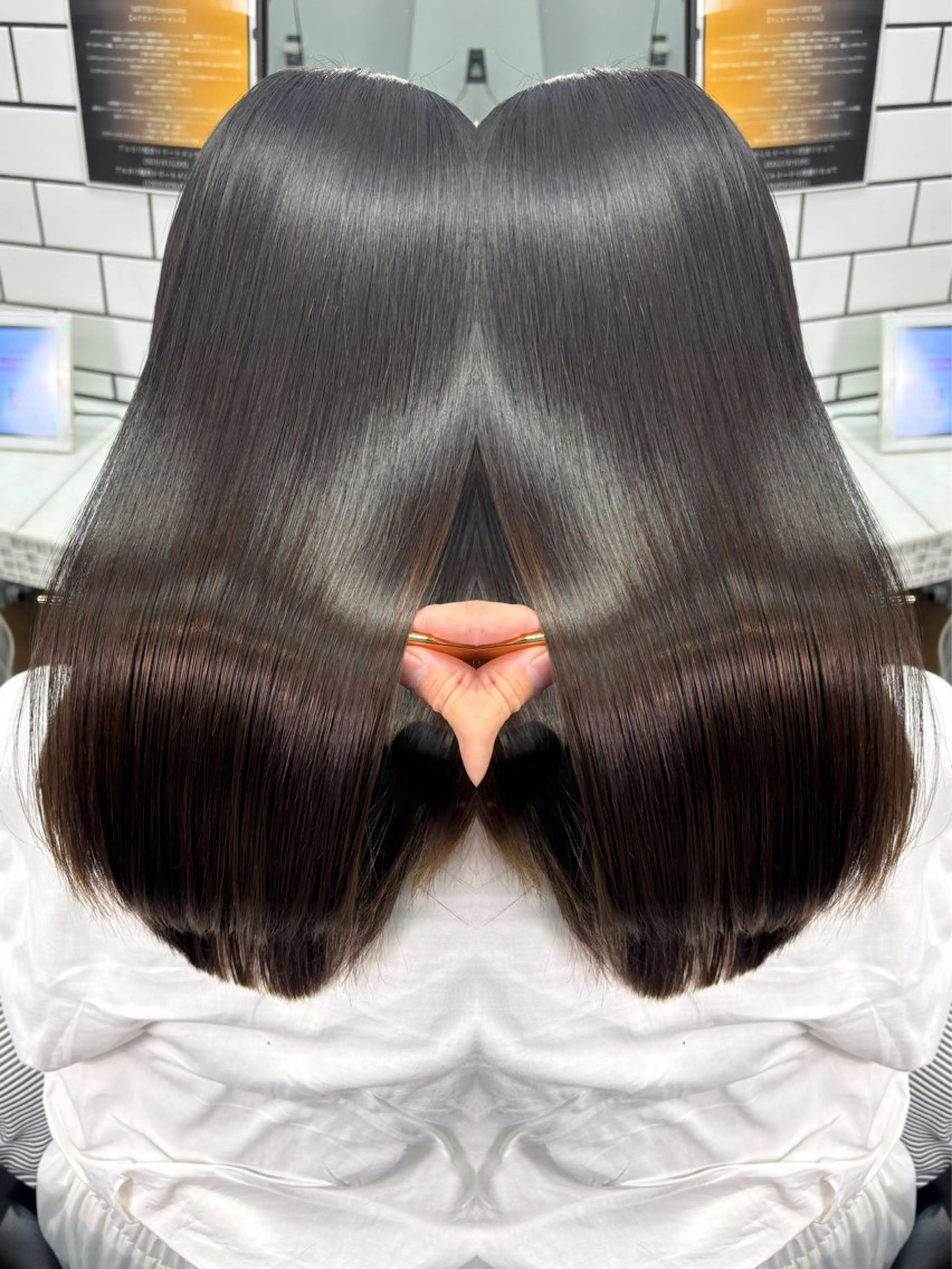 💖【ご褒美ケア】💖カット＋最新ケラチンTrでしっとり艶髪に　✨ミニモ限定✨の写真