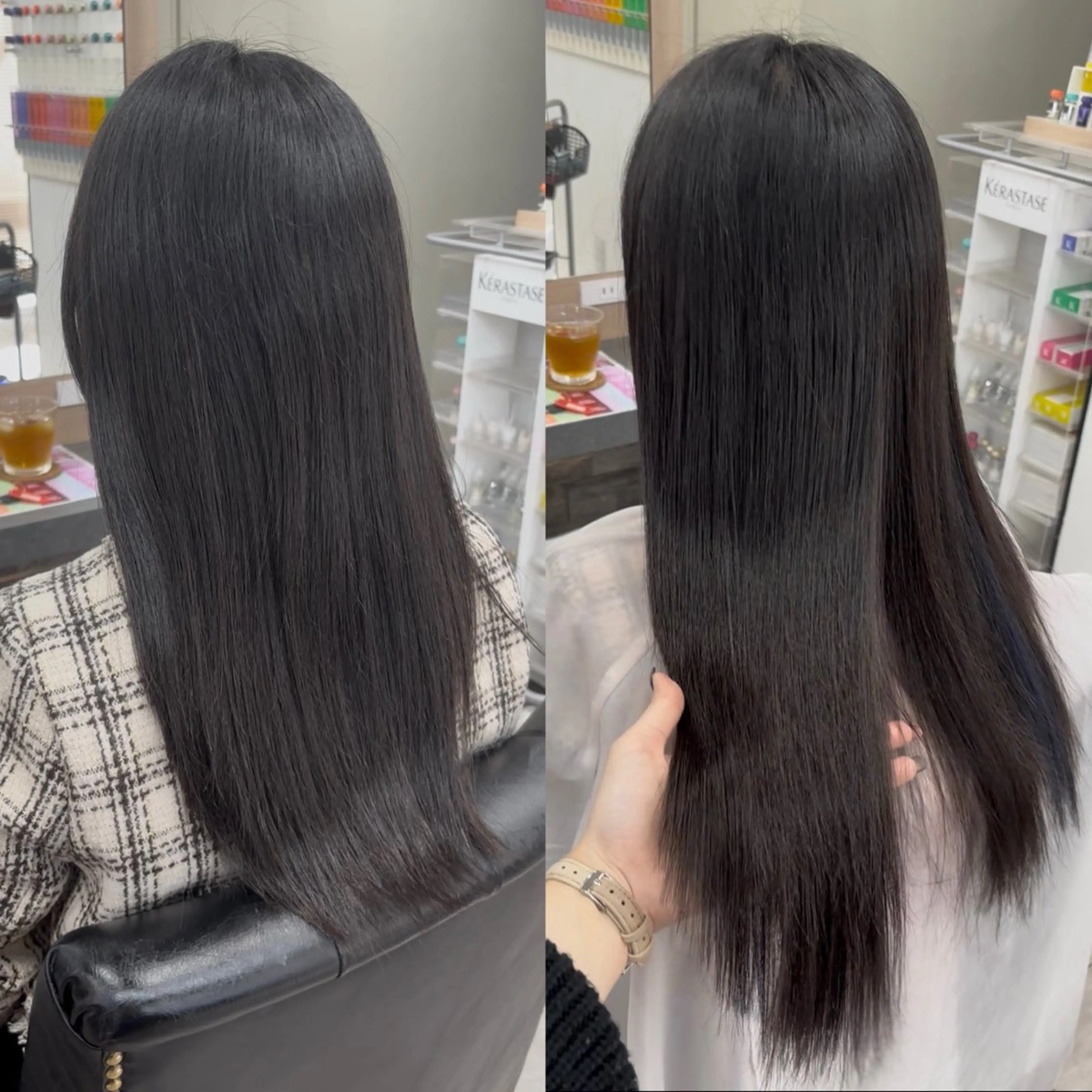 ロング エクステ 髪質改善 レイヤーカット エクステ 横浜/エクステ特化× 艶カラー/あいかのヘアスタイル