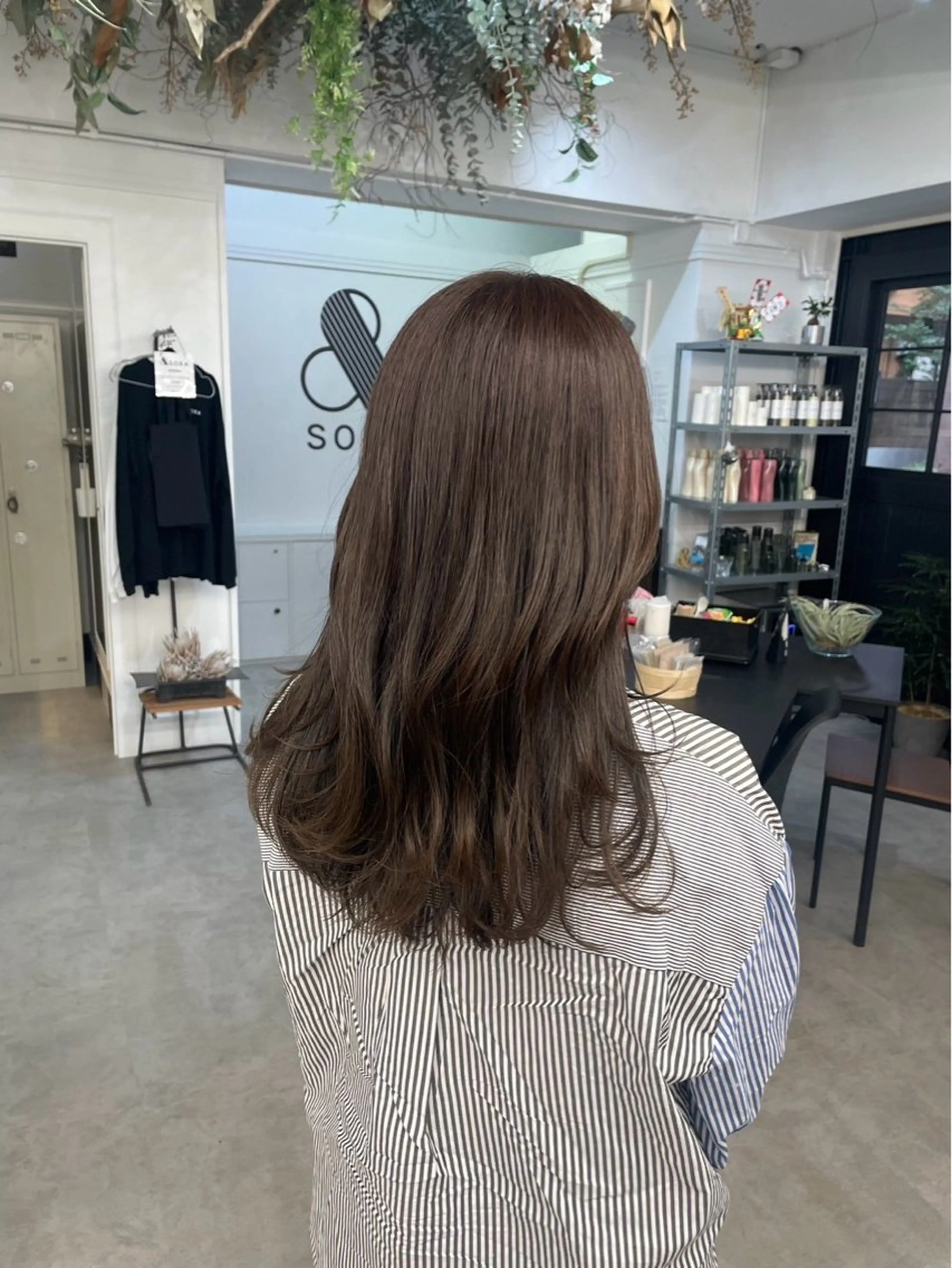 カラー 縮毛矯正 miu 💫のヘアスタイル