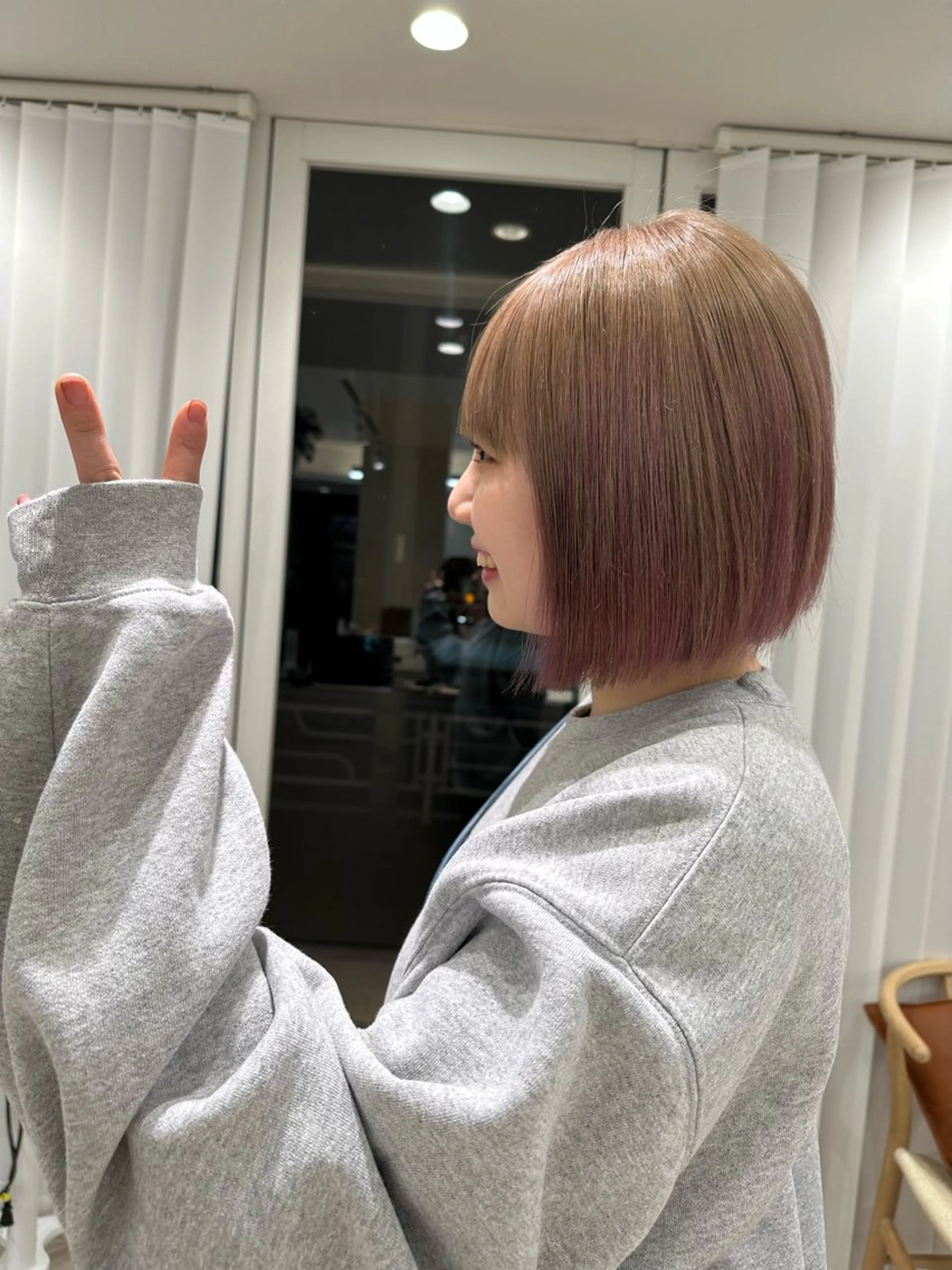 ショート カラー 透明感/ベージュ /kazui🐈のヘアスタイル