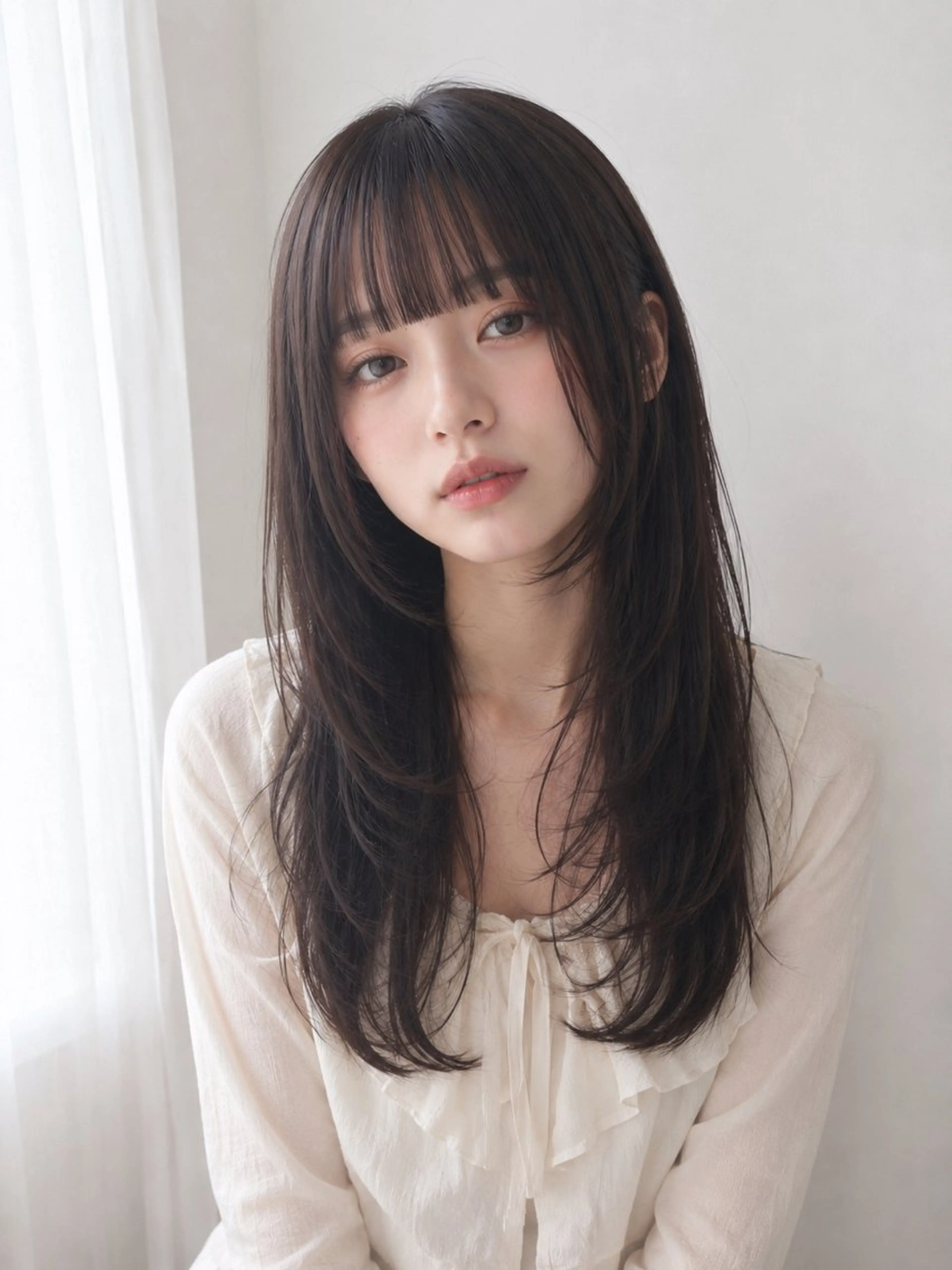 ロング カット トリートメント レイヤーカット/ ナカジのヘアスタイル