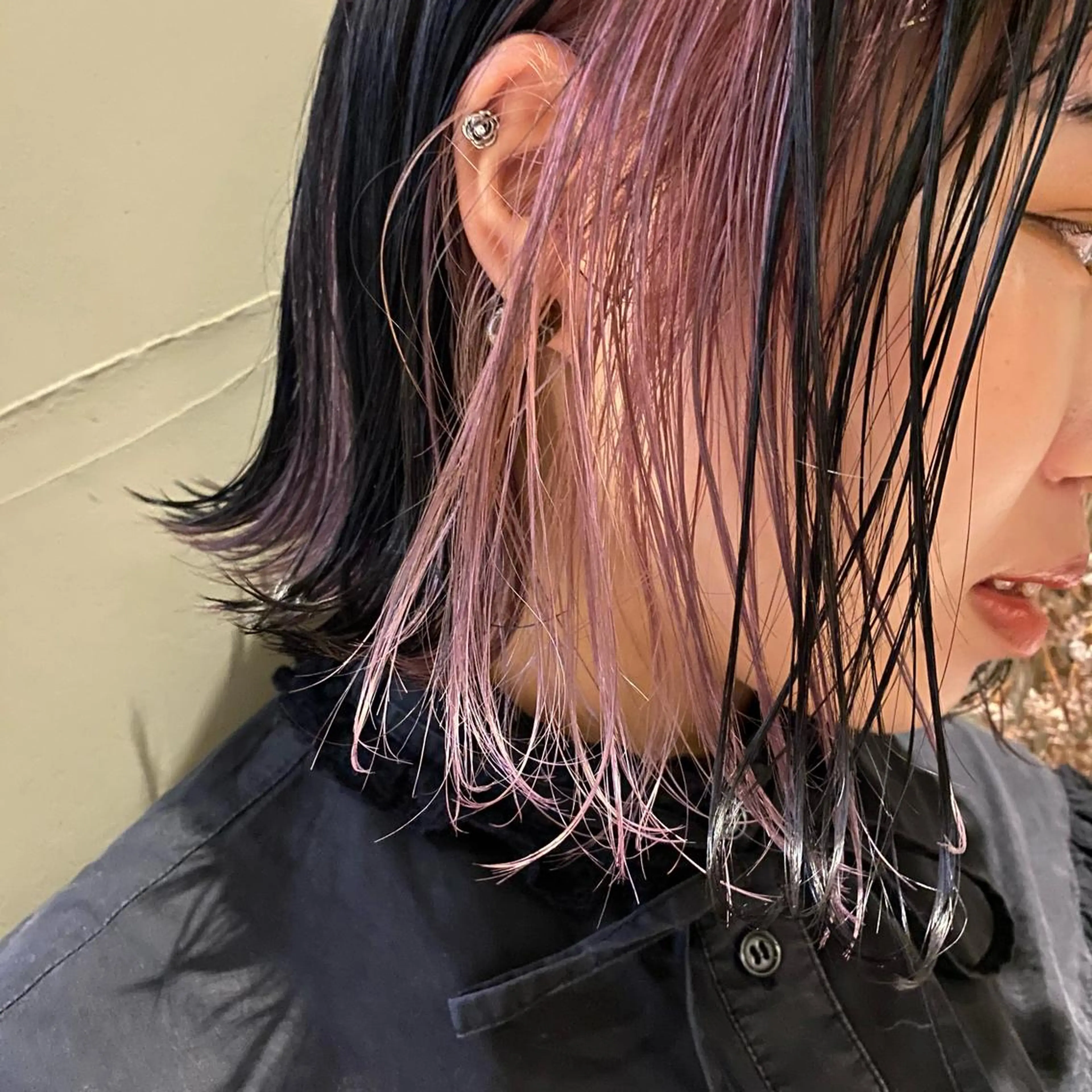 【春のイメチェン☘️】イヤリングカラー+カット+トリートメントの写真