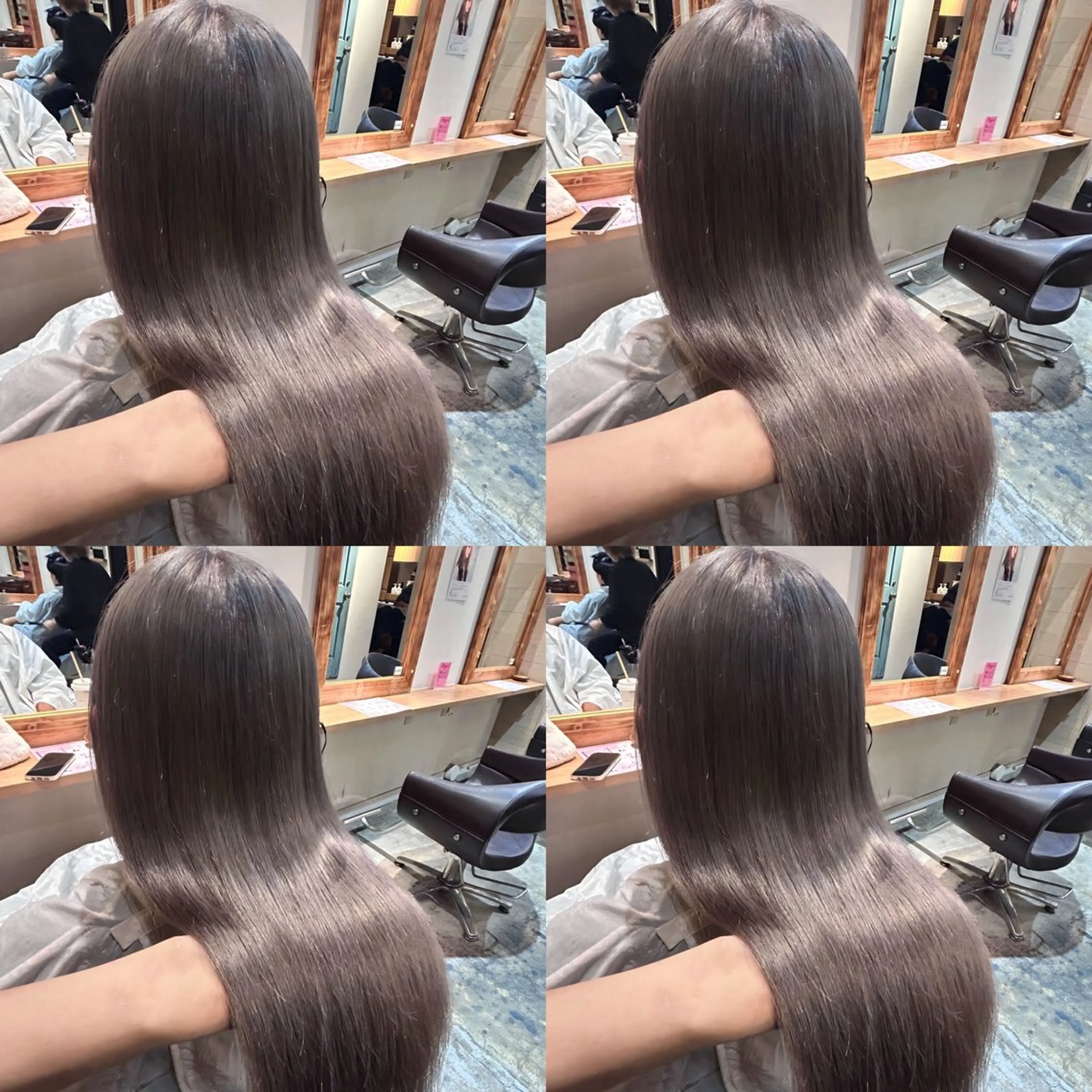 ロング カラー シルバー 髪質改善 ヘアカラー トリートメント 店長✨髪質改善✖️ 透明感カラー／純大のヘアスタイル