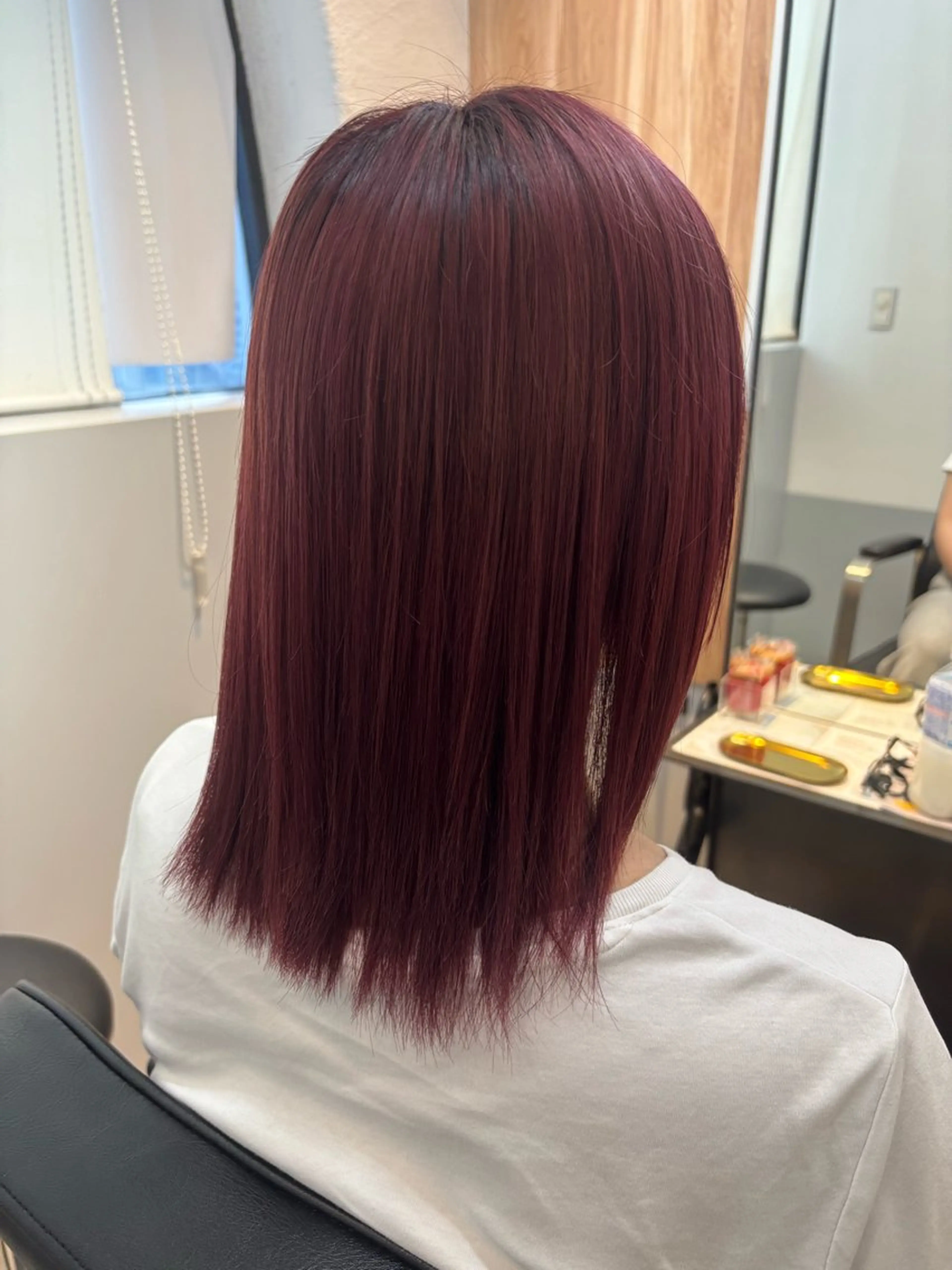 ミディアム カラー ヘアカラー トリートメント ✨津田佐功/兵庫三宮 /カラー/縮毛矯正✨のヘアスタイル