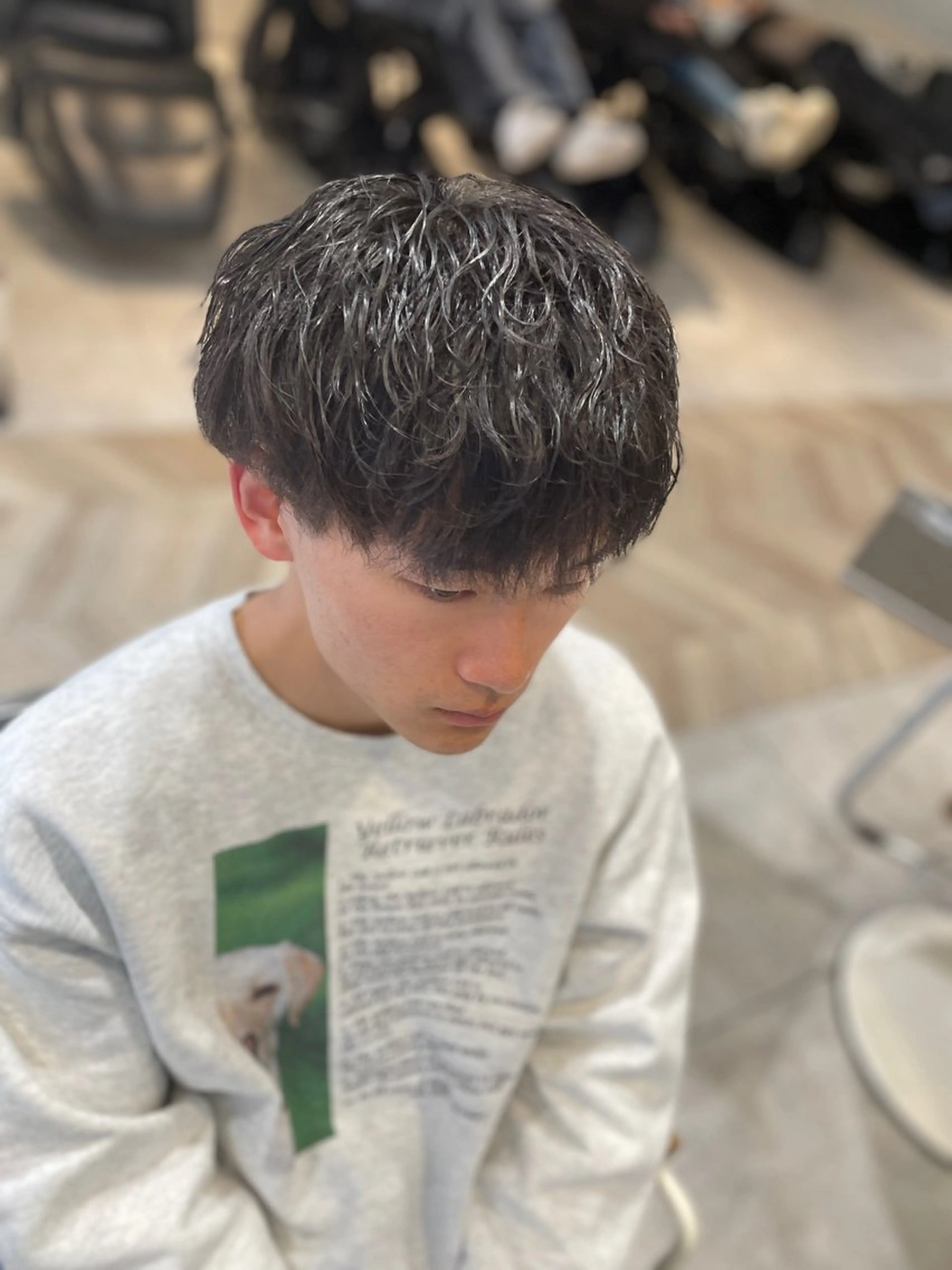 ショート パーマ メンズ カット パーマ メンズパーマ/カット / 古川　諒のヘアスタイル