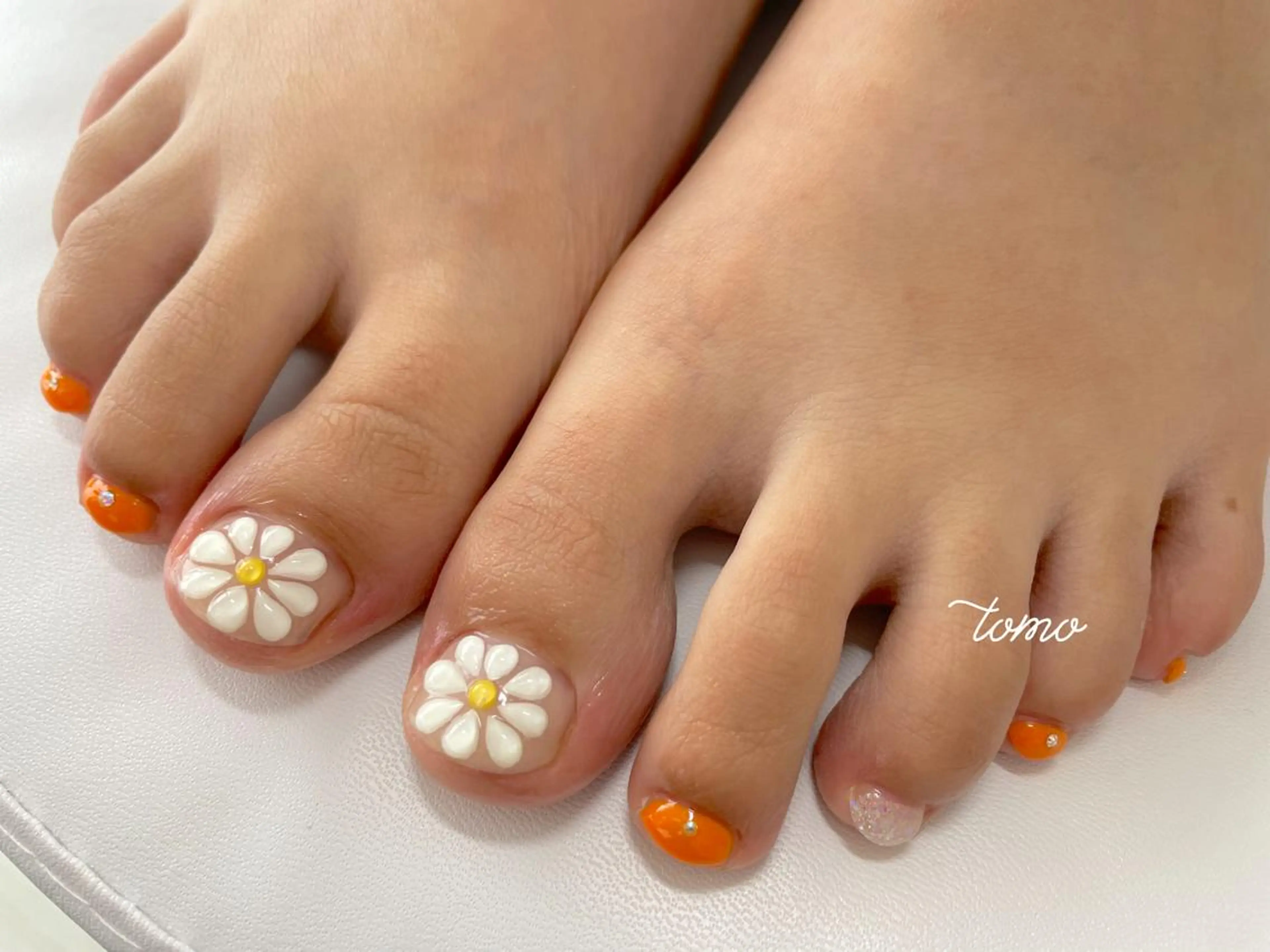 foot👣90minアートコース🌷持ち込みデザイン🙆♀ソフトジェルオフ込み♡の写真