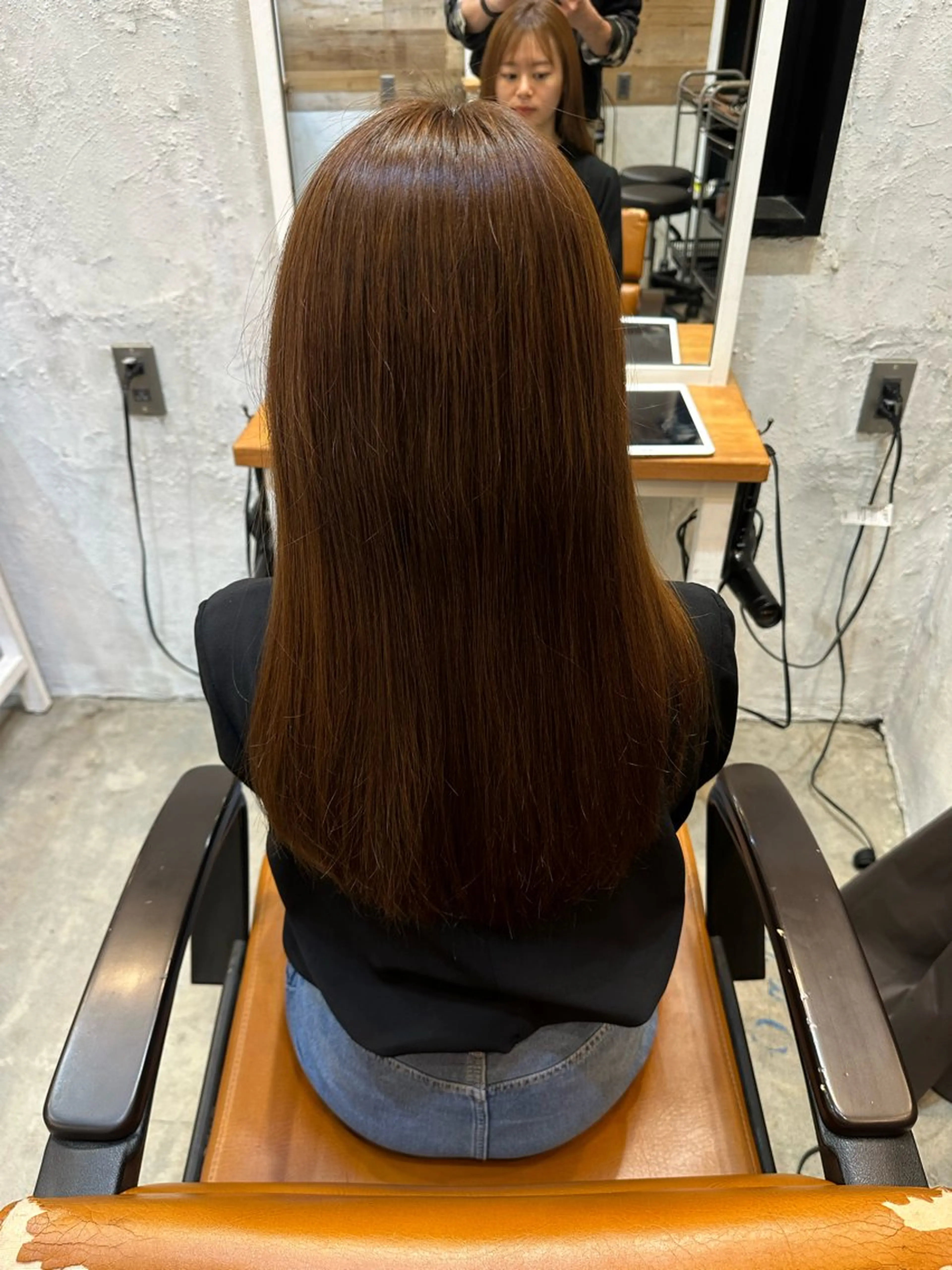 セミロング 縮毛矯正 REM/阿佐ヶ谷 takeruのヘアスタイル
