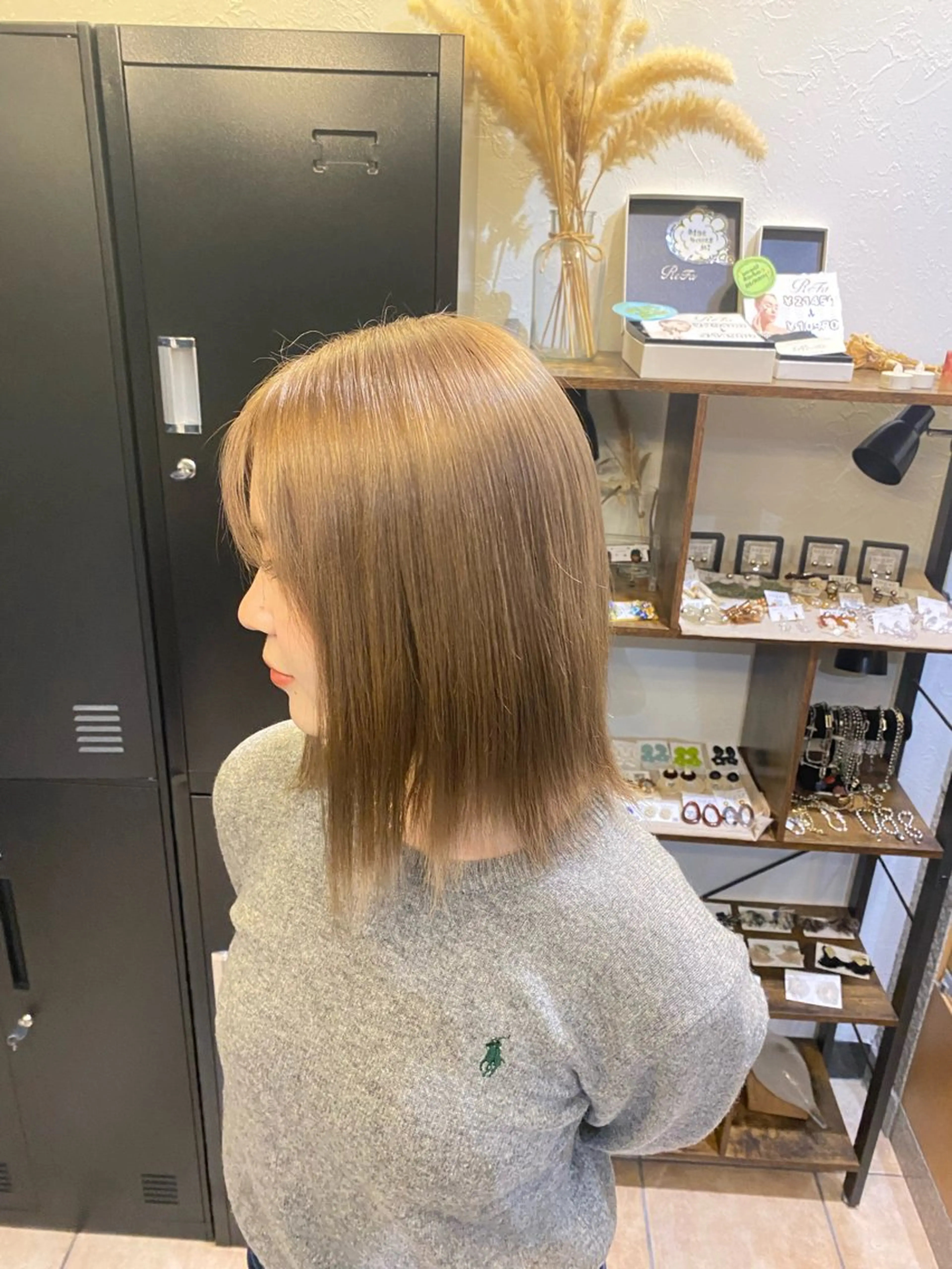 ミディアム カラー ヘアカラー 西田辺/ タカスナオヤのヘアスタイル