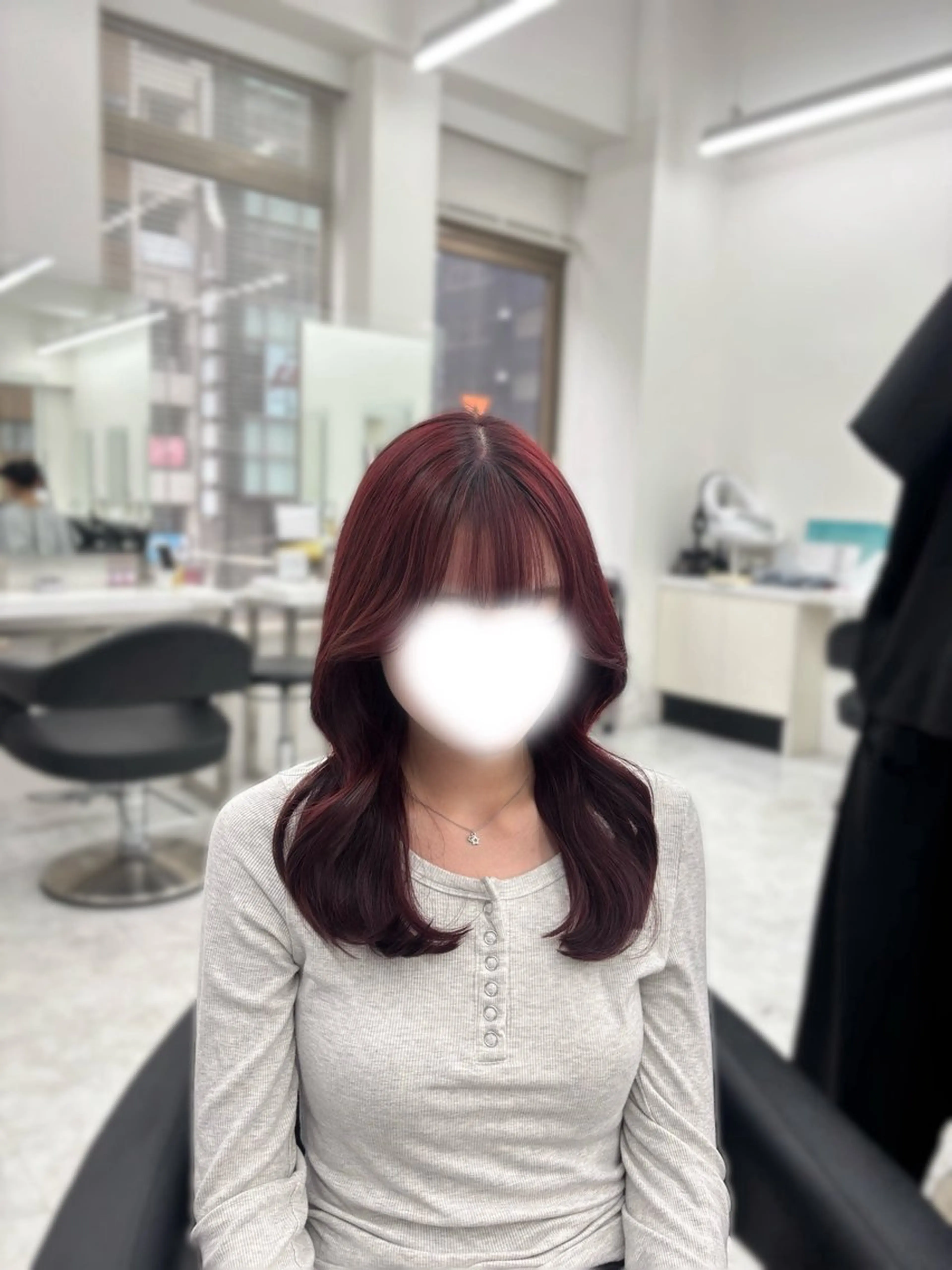 カラー ヘアカラー かわいい艶髪🤍 れいな🤍のヘアスタイル