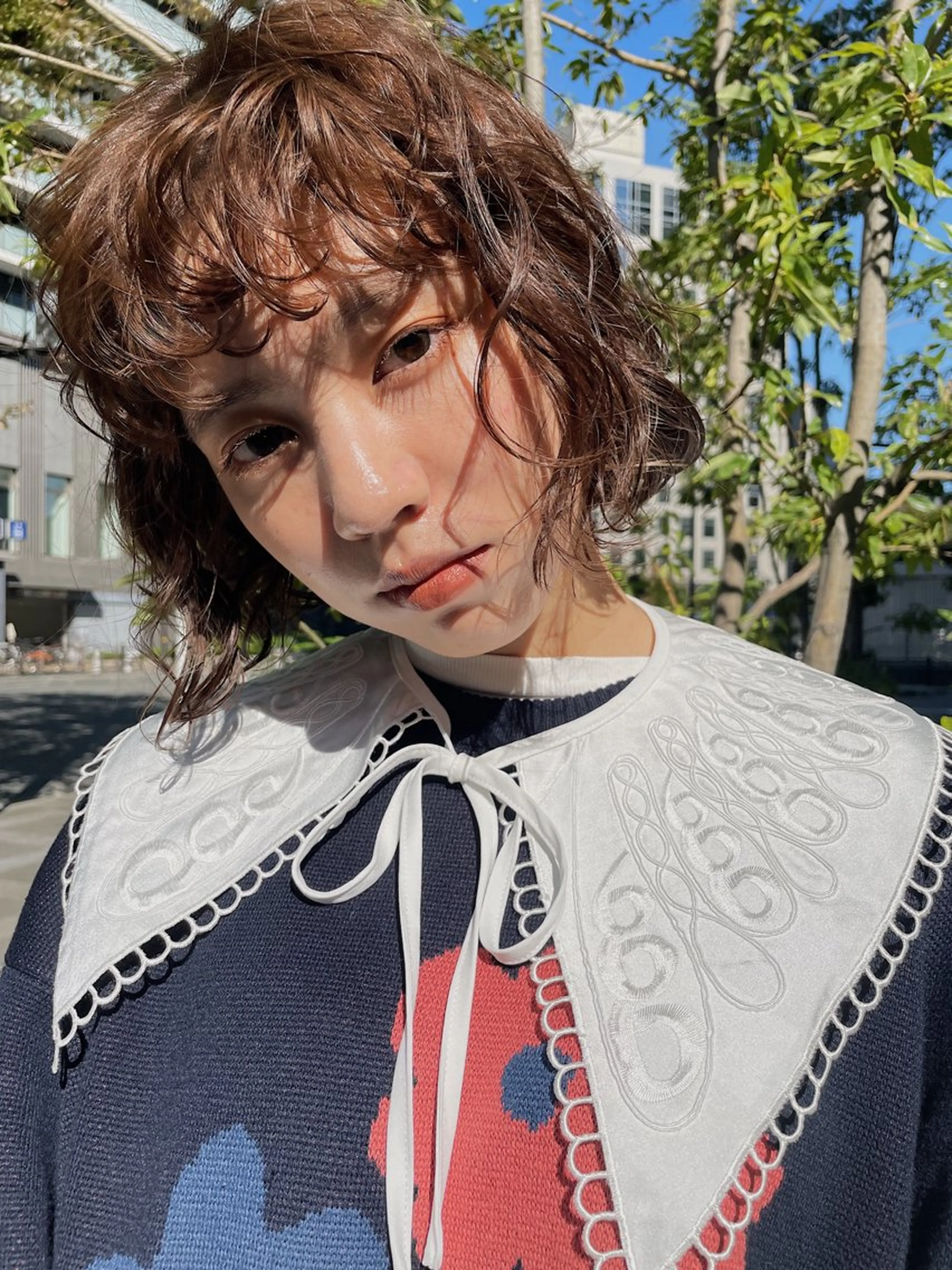 ミディアム パーマ 大阪/梅田すぐ /パーマ落とし専門店のヘアスタイル