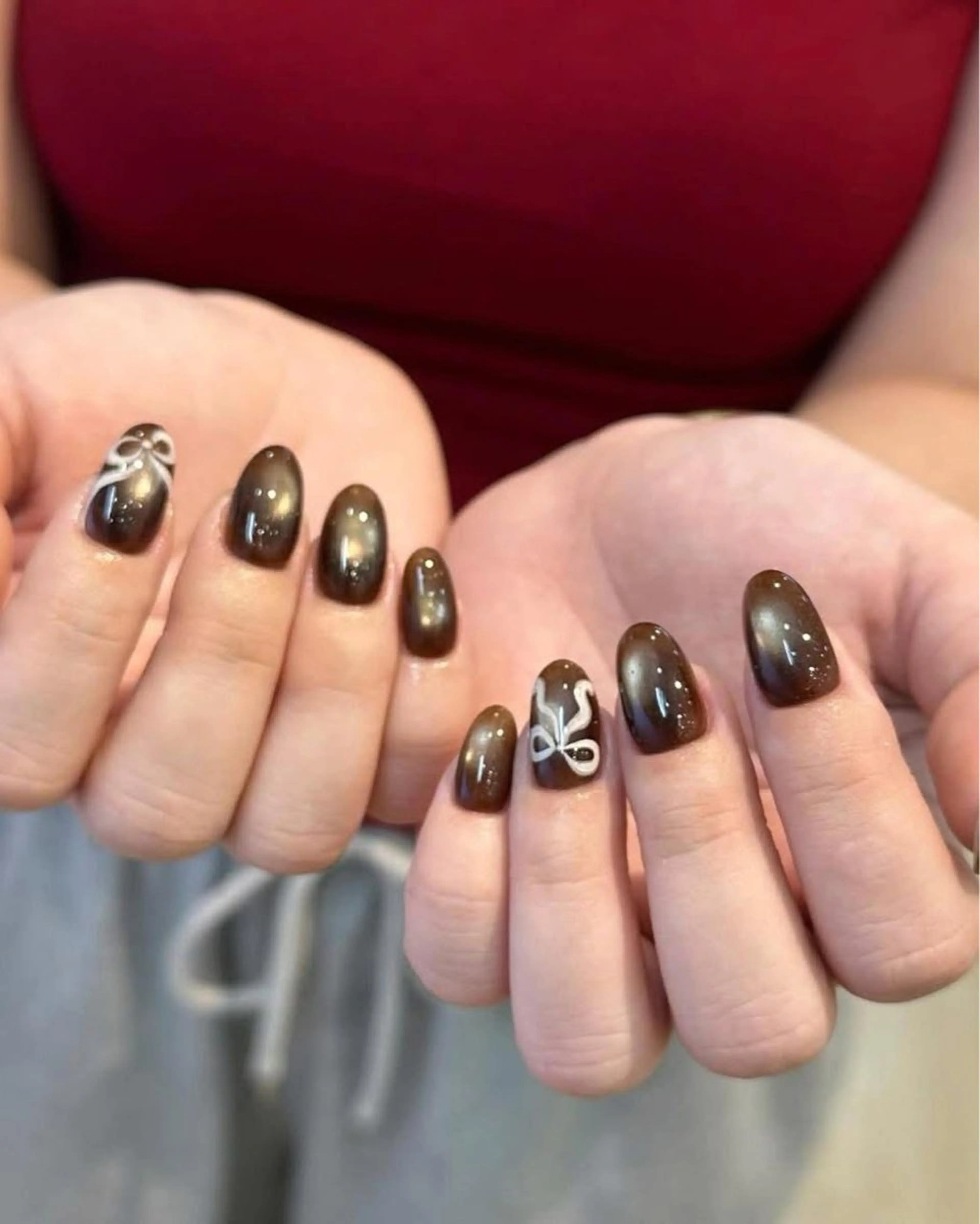 ネイル 長さ出し フットネイル ジェルネイル 韓国ネイル マグネットネイル ハンドネイル YMT NailStudioのネイルデザイン