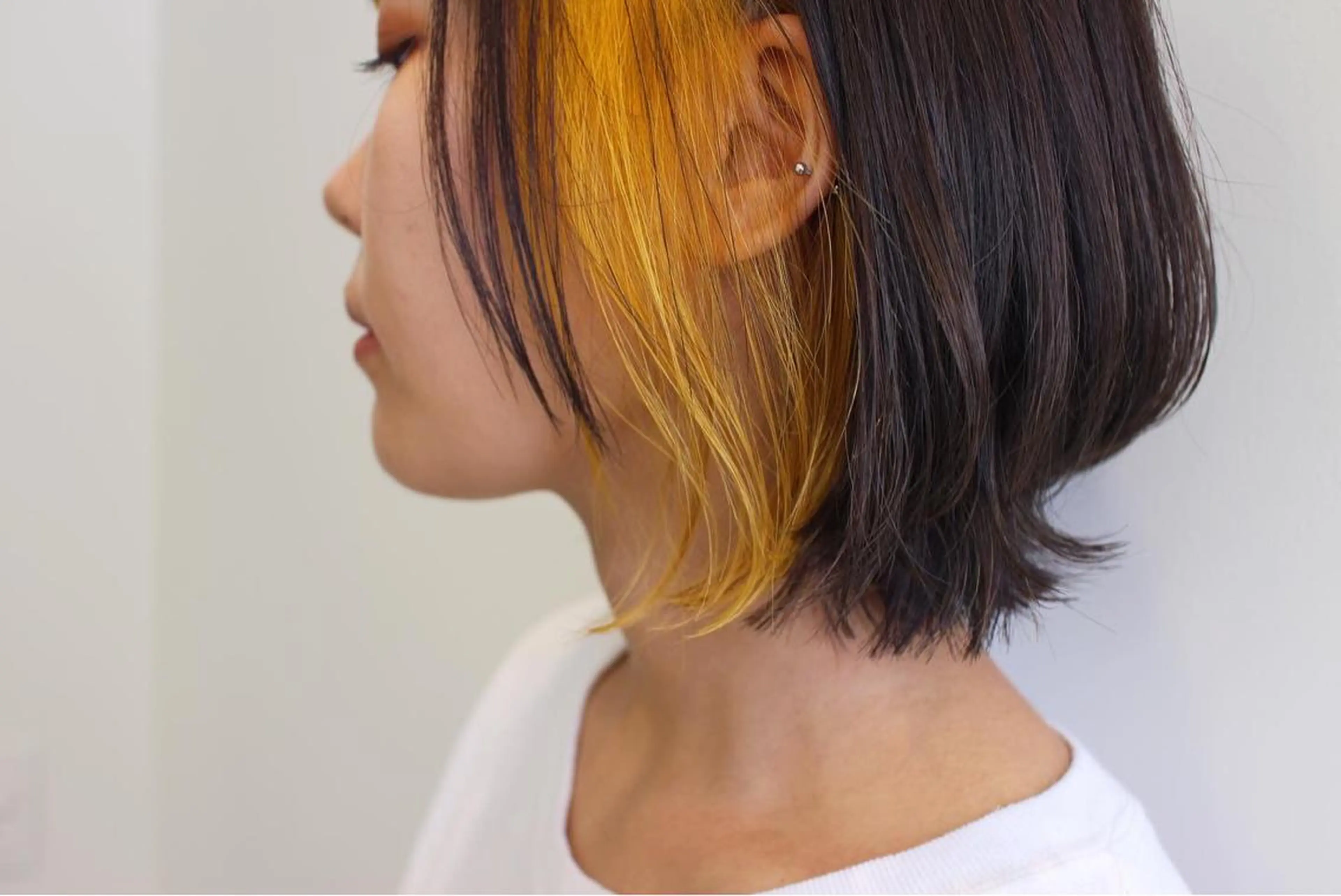 ショート カラー イエローカラー 🫧こおりやま なつみ🫧のヘアスタイル