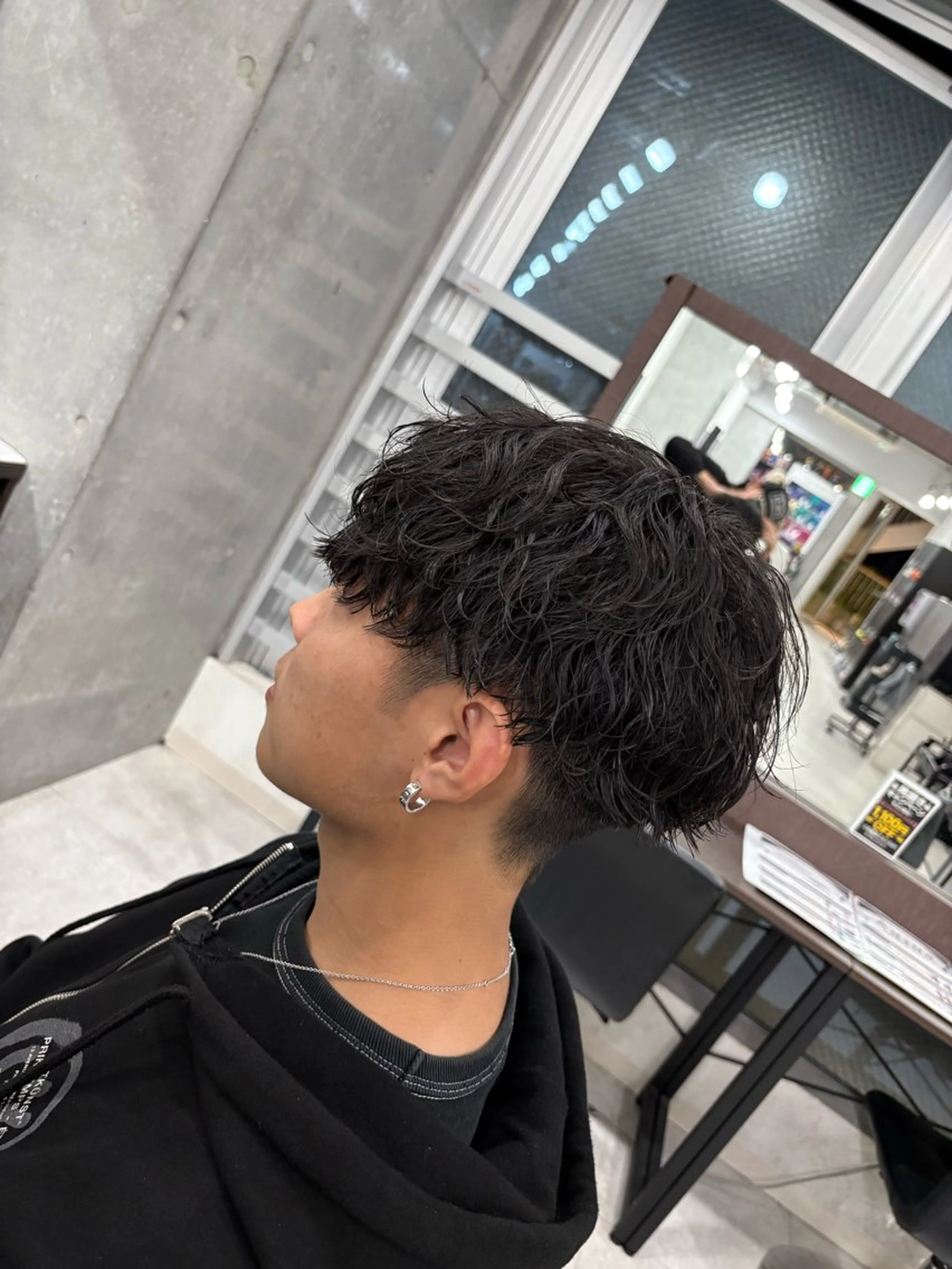 ショート パーマ メンズパーマ特化 園田 楓莉のヘアスタイル