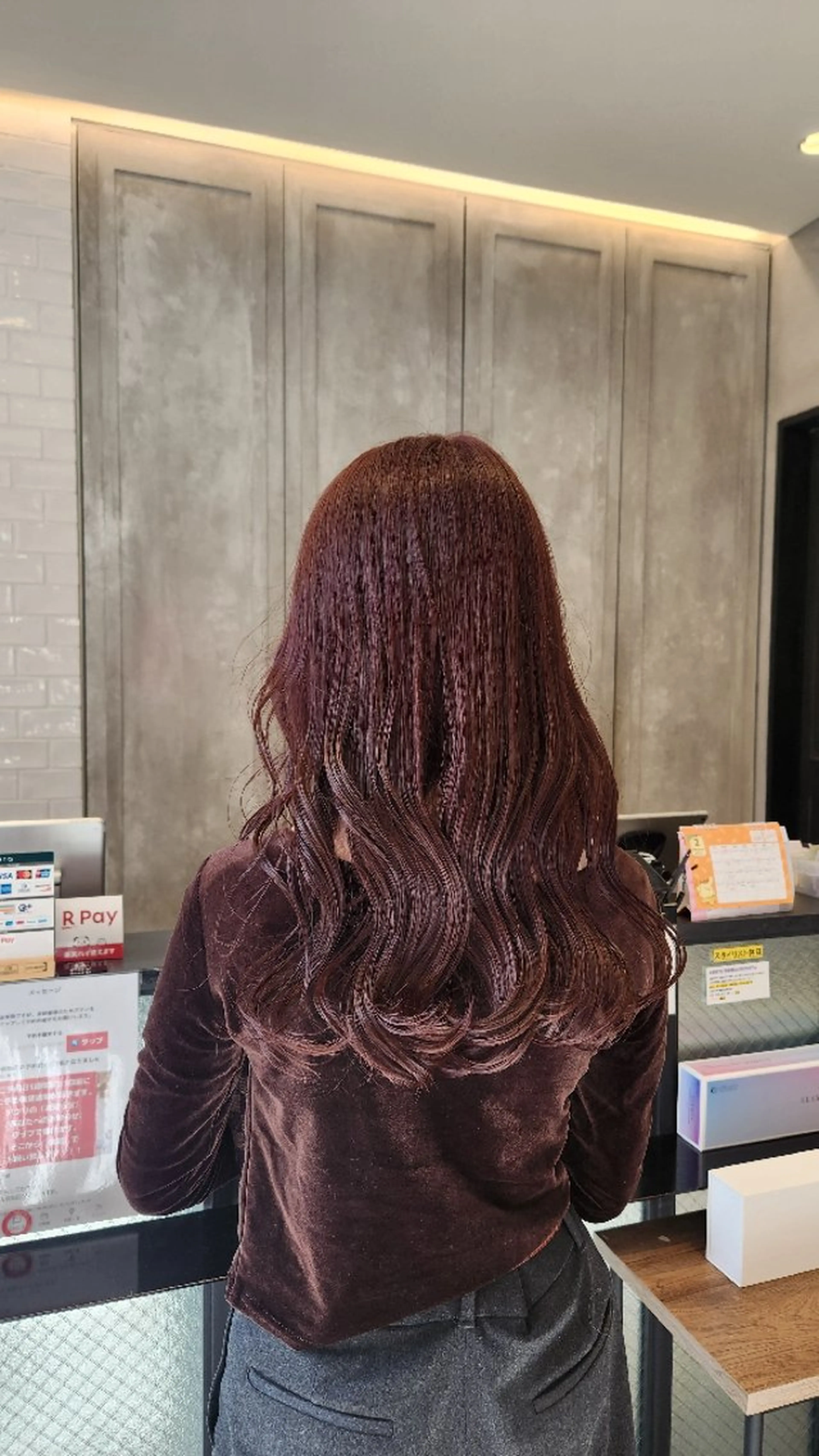 カラー ピンクカラー 大矢 安純のヘアスタイル