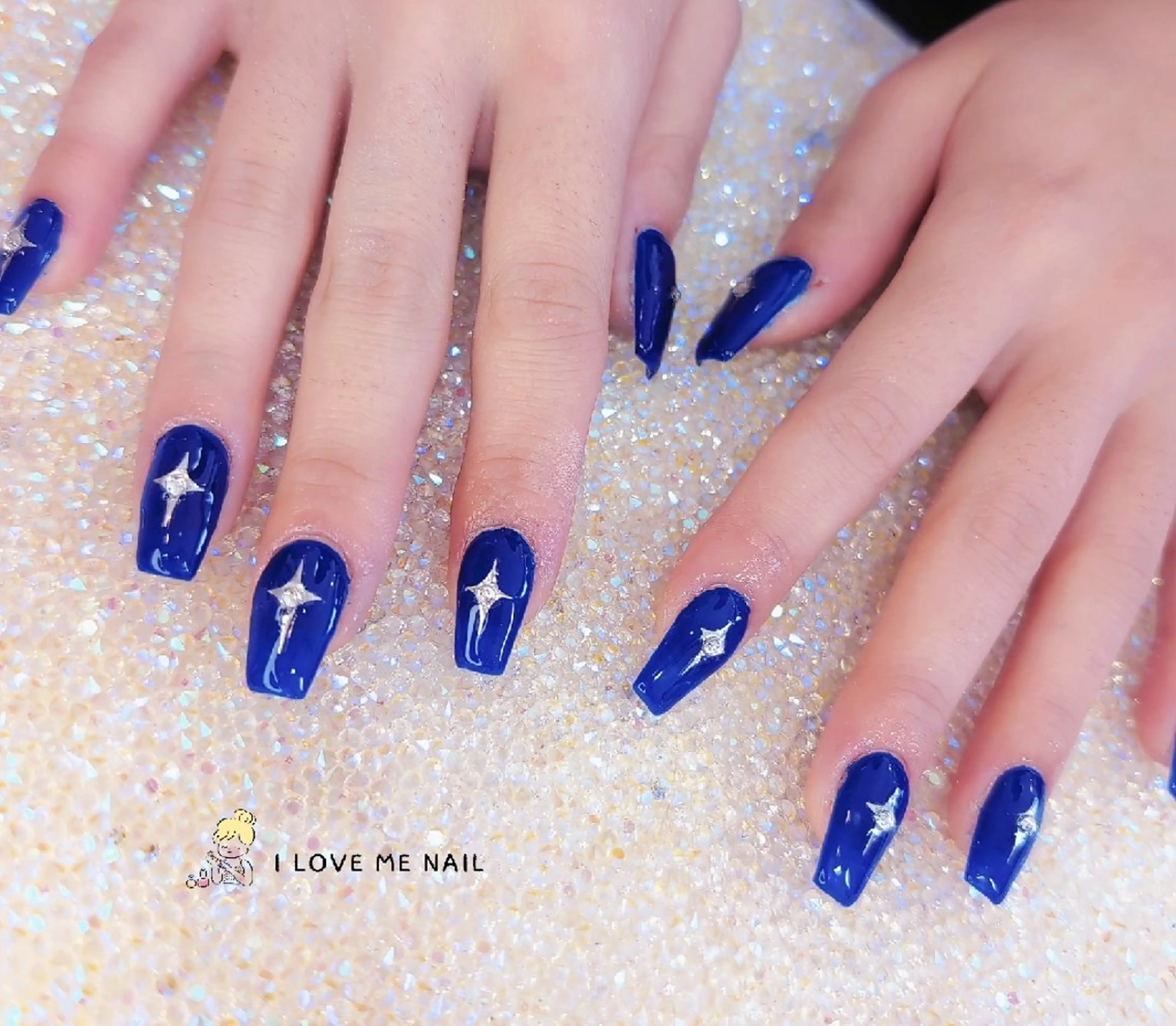 ネイル 長さ出し ハート 韓国ネイル マグネットネイル ニュアンスネイル ハンドネイル I LOVE ME NAIL.｡.:*♡のネイルデザイン