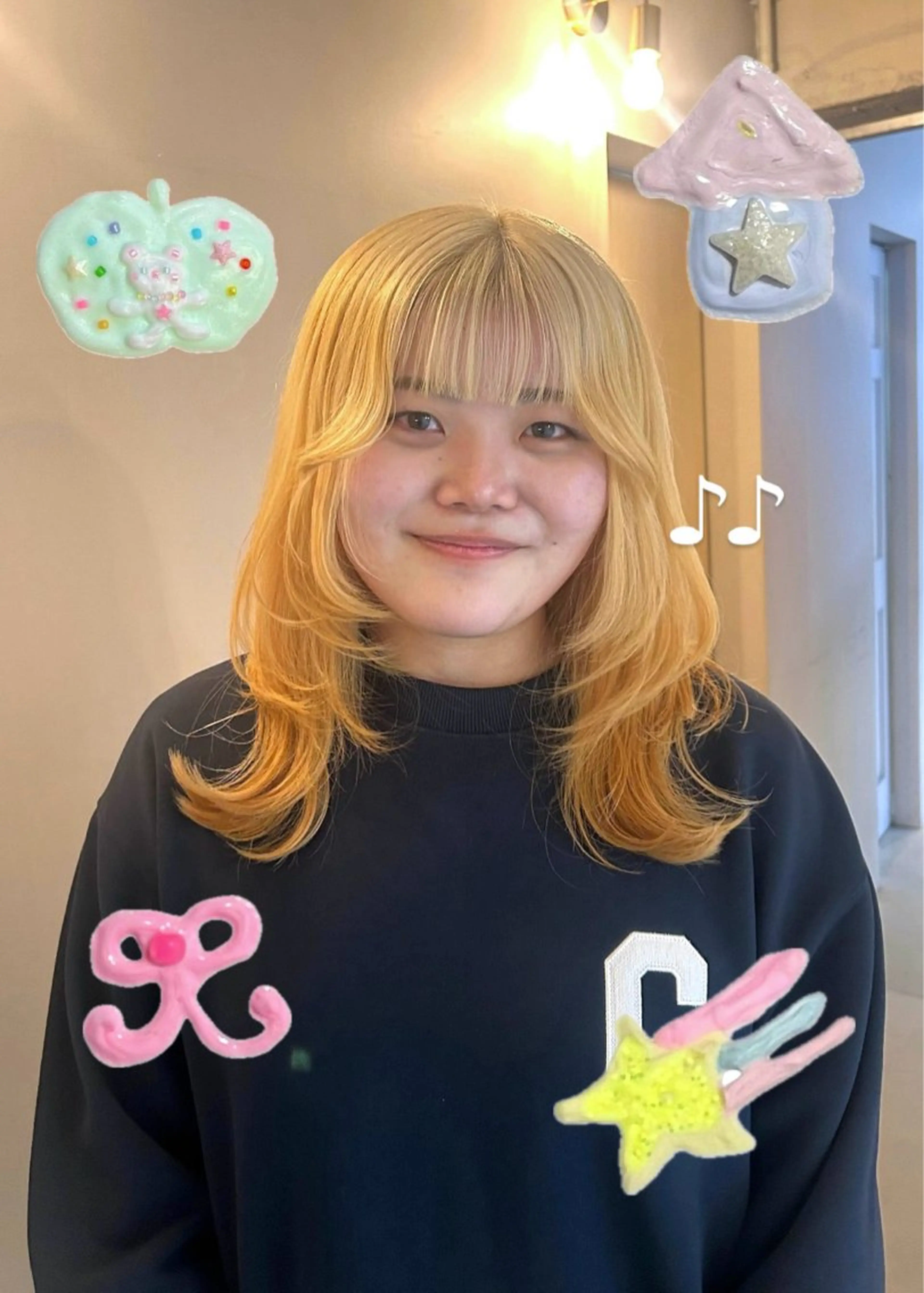 セミロング ヘアカラー fleurdelis ୨୧ AOIのヘアスタイル