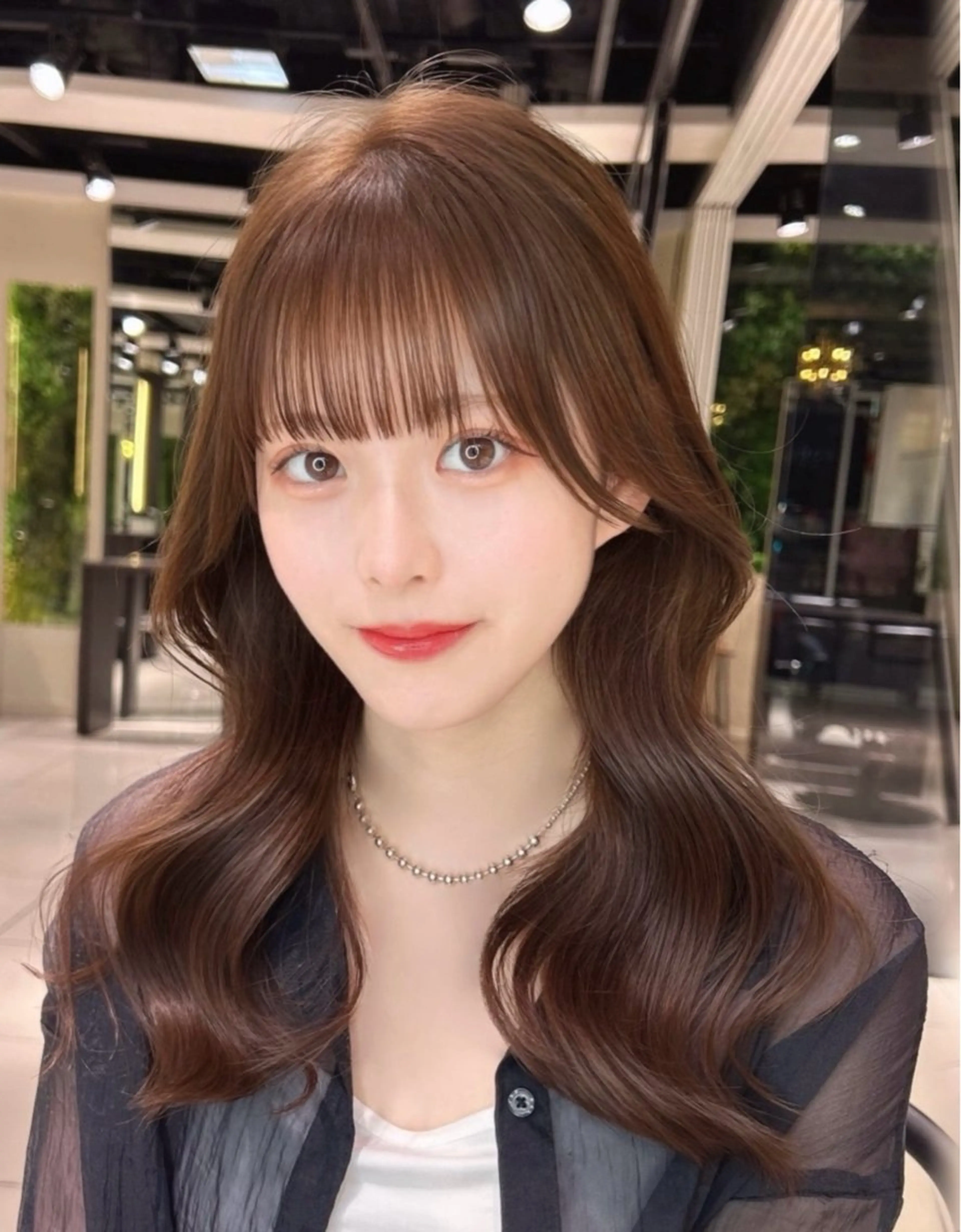 ロング カラー ブラウンカラー ヘアカラー ゆあ🤎暖色系🍊 レイヤーカット🪽のヘアスタイル
