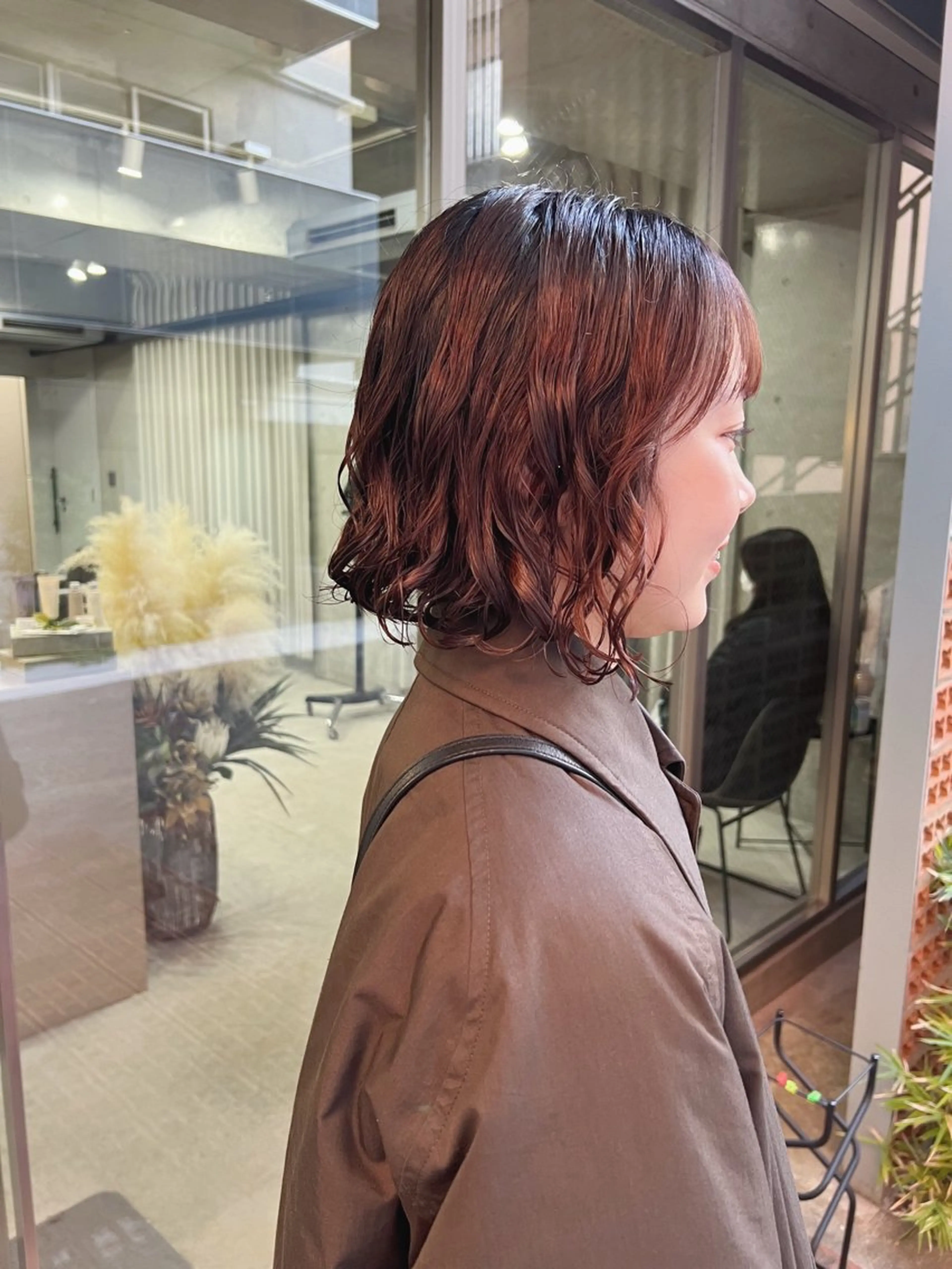 ショート パーマ ボブパーマコテ巻き風 パーマNo1深江秀平のヘアスタイル