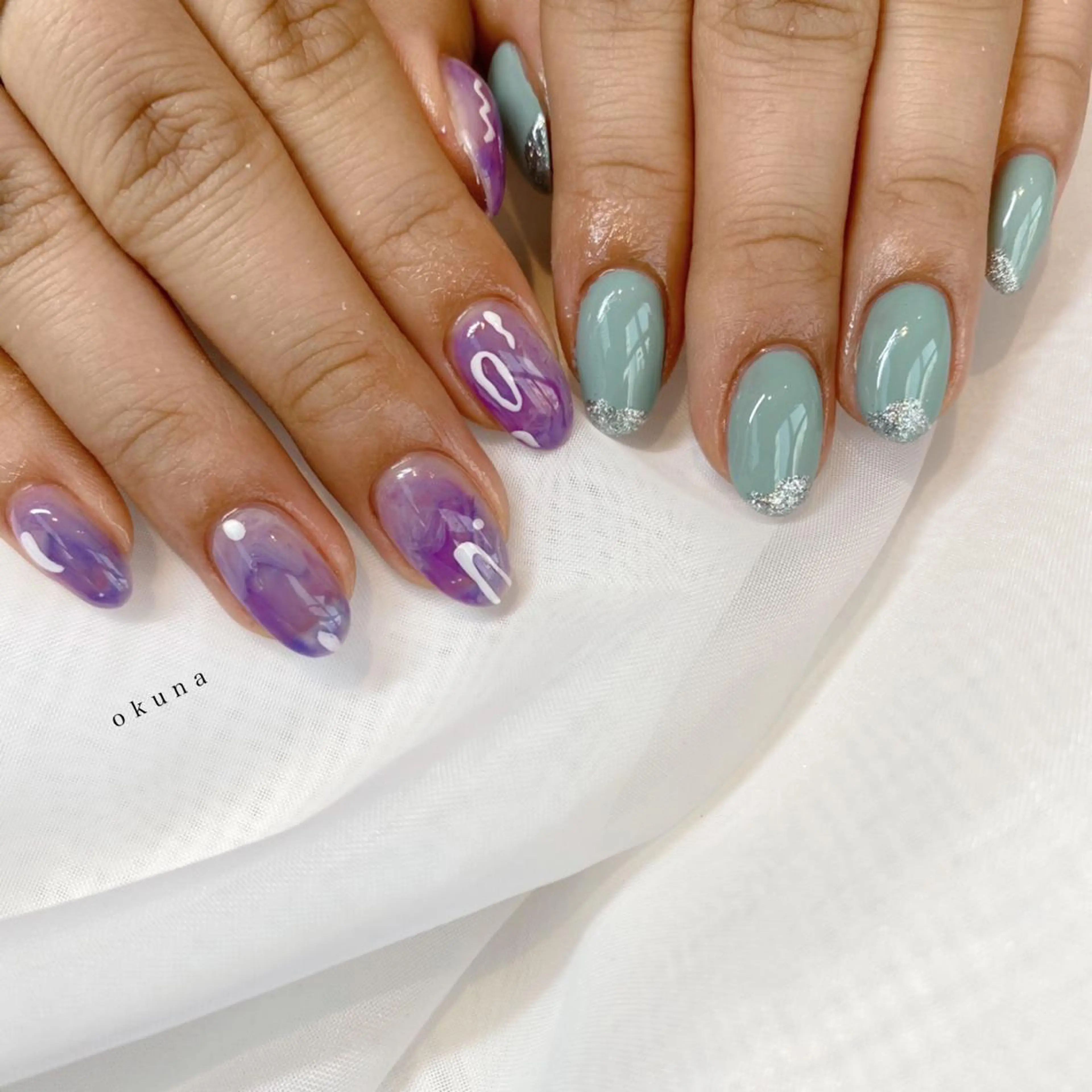 ネイル ニュアンスネイル ハンドネイル パンチャパンチャ ネイルサロンのネイルデザイン