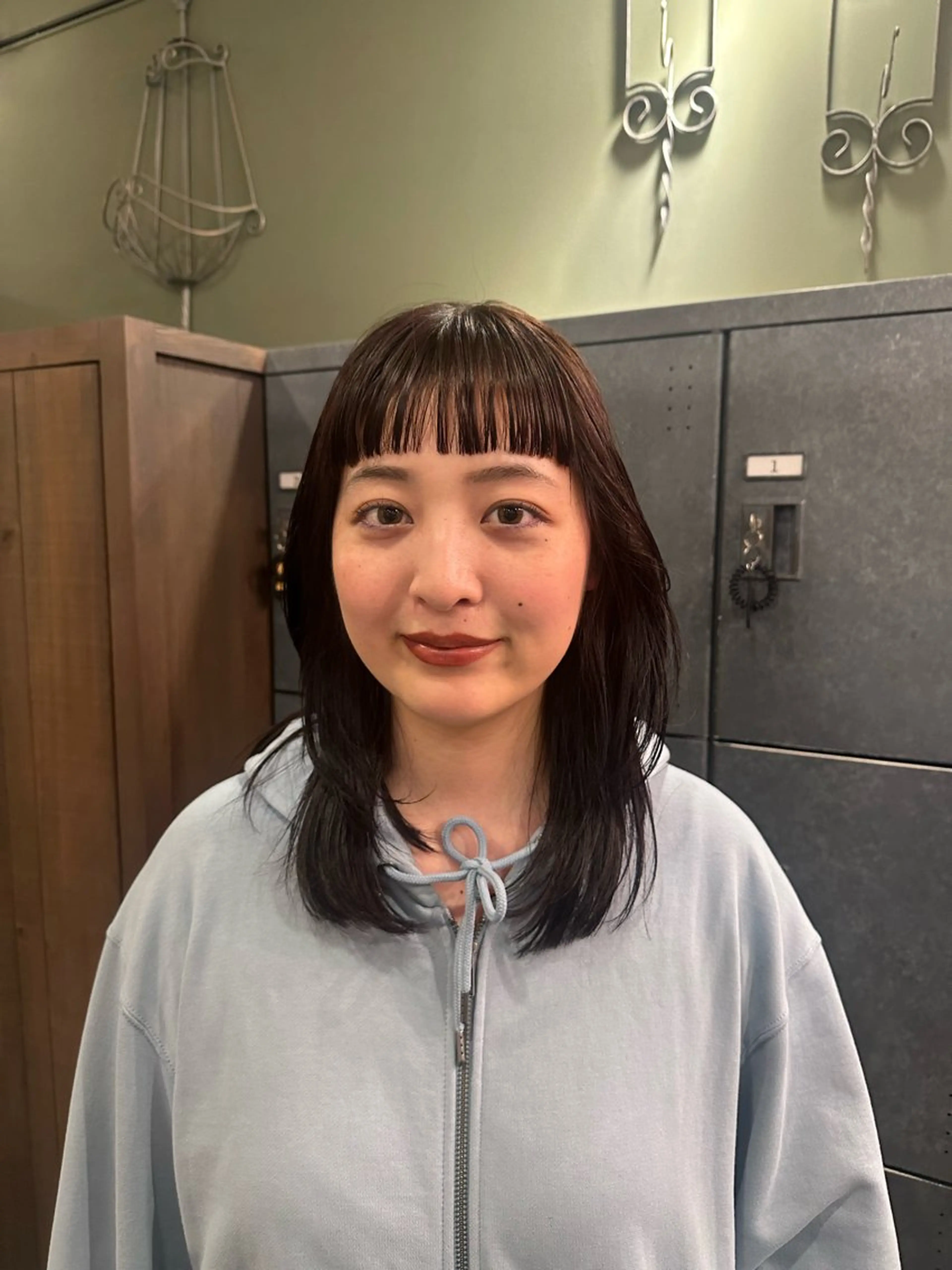 ミディアム オン眉 nakagawa amiのヘアスタイル