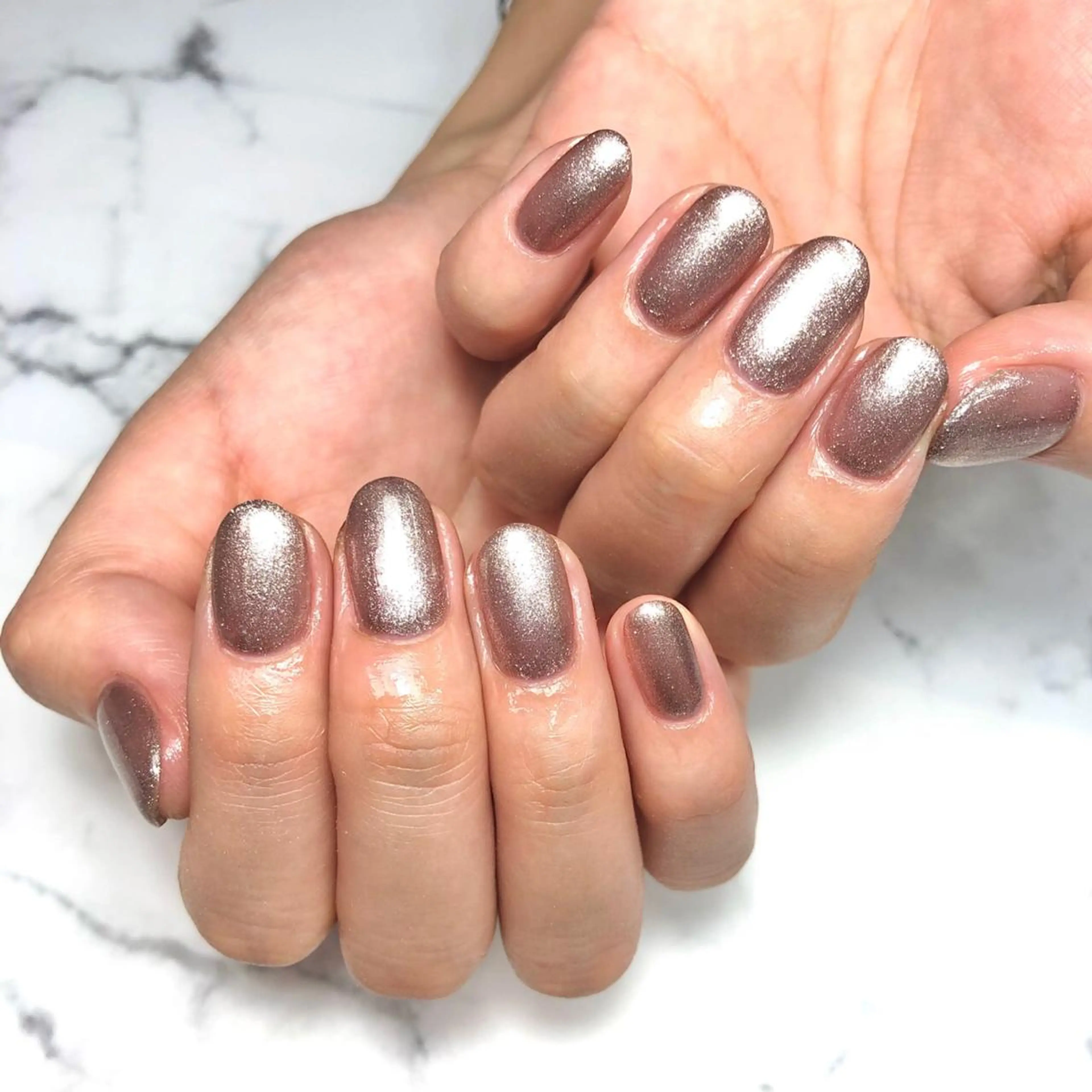 ネイル アートネイル ラメ(グリッター) マグネットネイル ミラーネイル 持ち込み ハンドネイル NAIL NOWのネイルデザイン