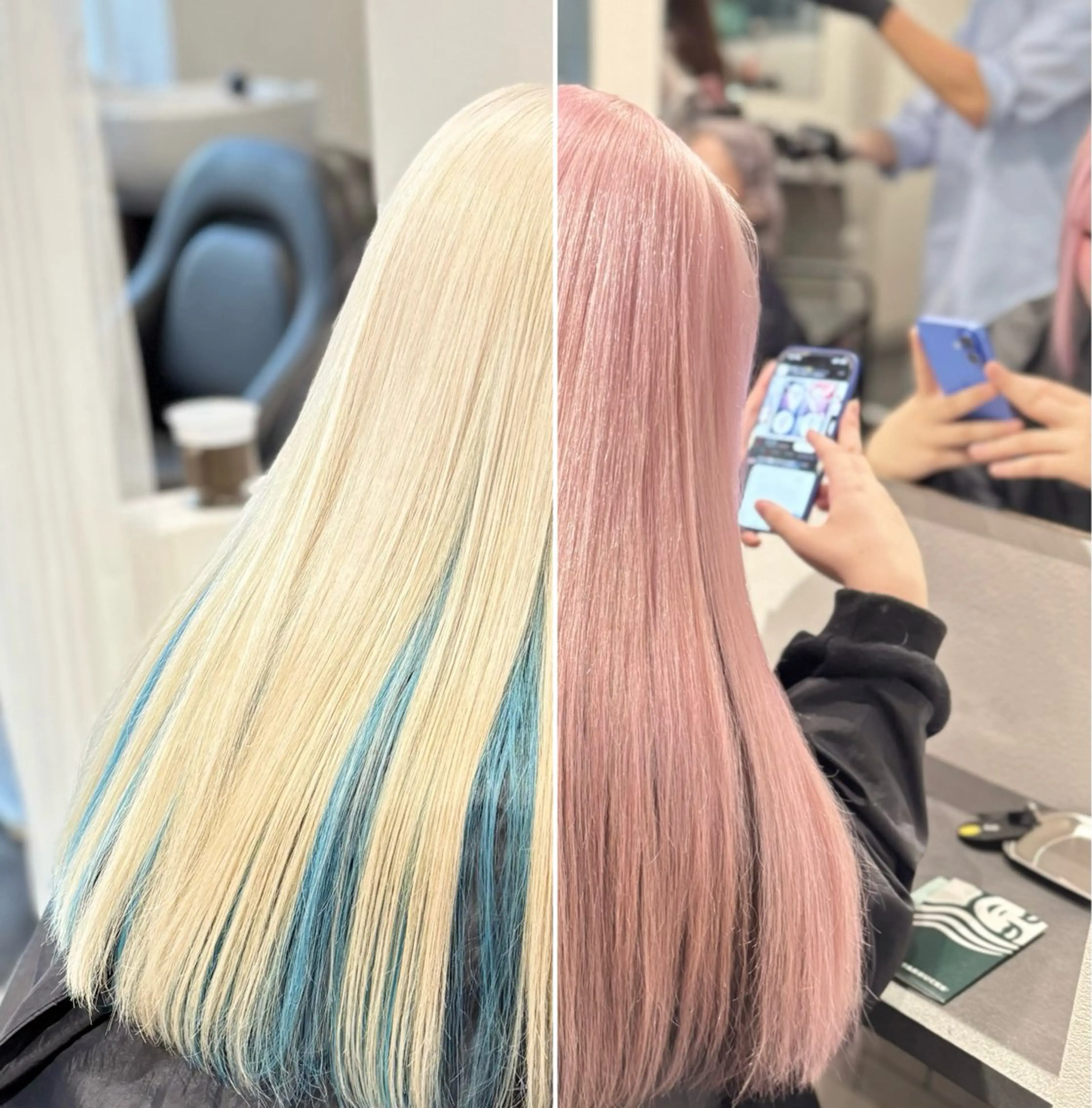 ロング カラー ヘアカラー トリートメント GaKu/ハイトーン /ブリーチ/レイヤーのヘアスタイル