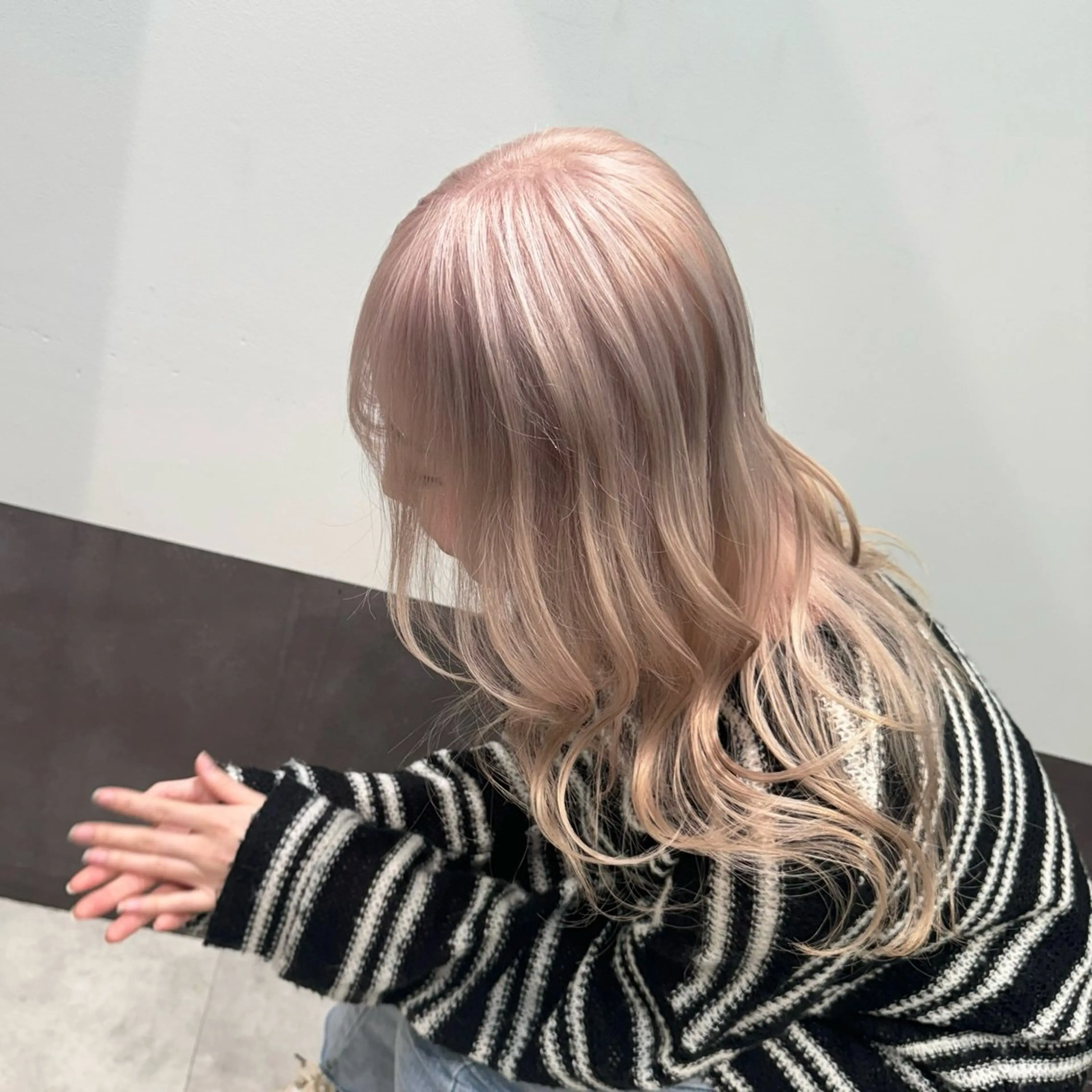 ミディアム ヘアカラー 顔周りレイヤー/新宿 /モテ艶カラー/航介のヘアスタイル