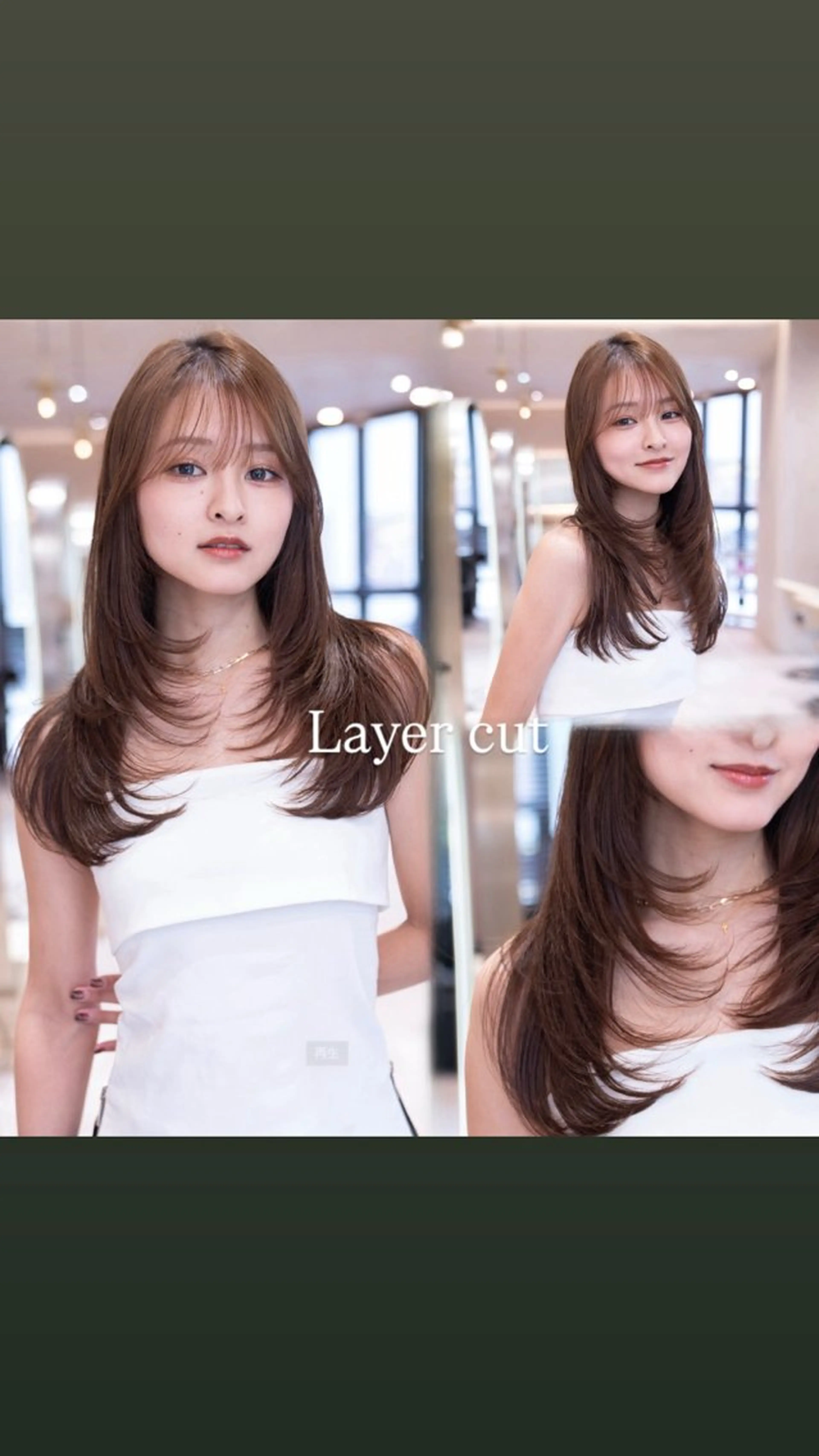 ミディアム ボブレイヤー ボブ 顔まわりレイヤー 顔周りカット ハッシュカット カット ヘアカラー トリートメント driP. by HAVANA原宿所属・原宿/韓国/髪質改善 /レイヤー/ボブのヘアスタイル