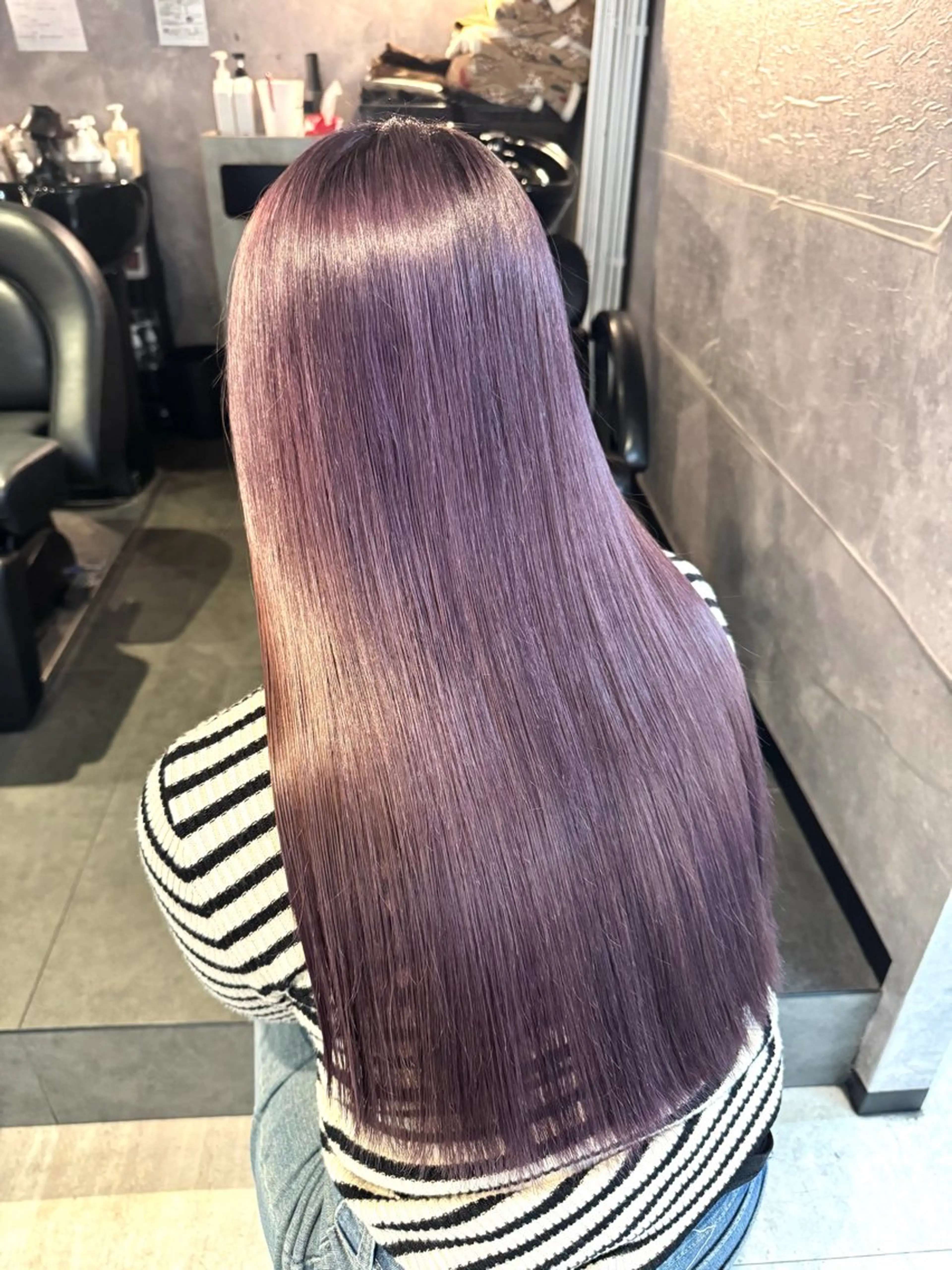 ロング カラー ヘアカラー 🩶鈴木茉奈🩶艶髪 /透明感/暖色カラーのヘアスタイル