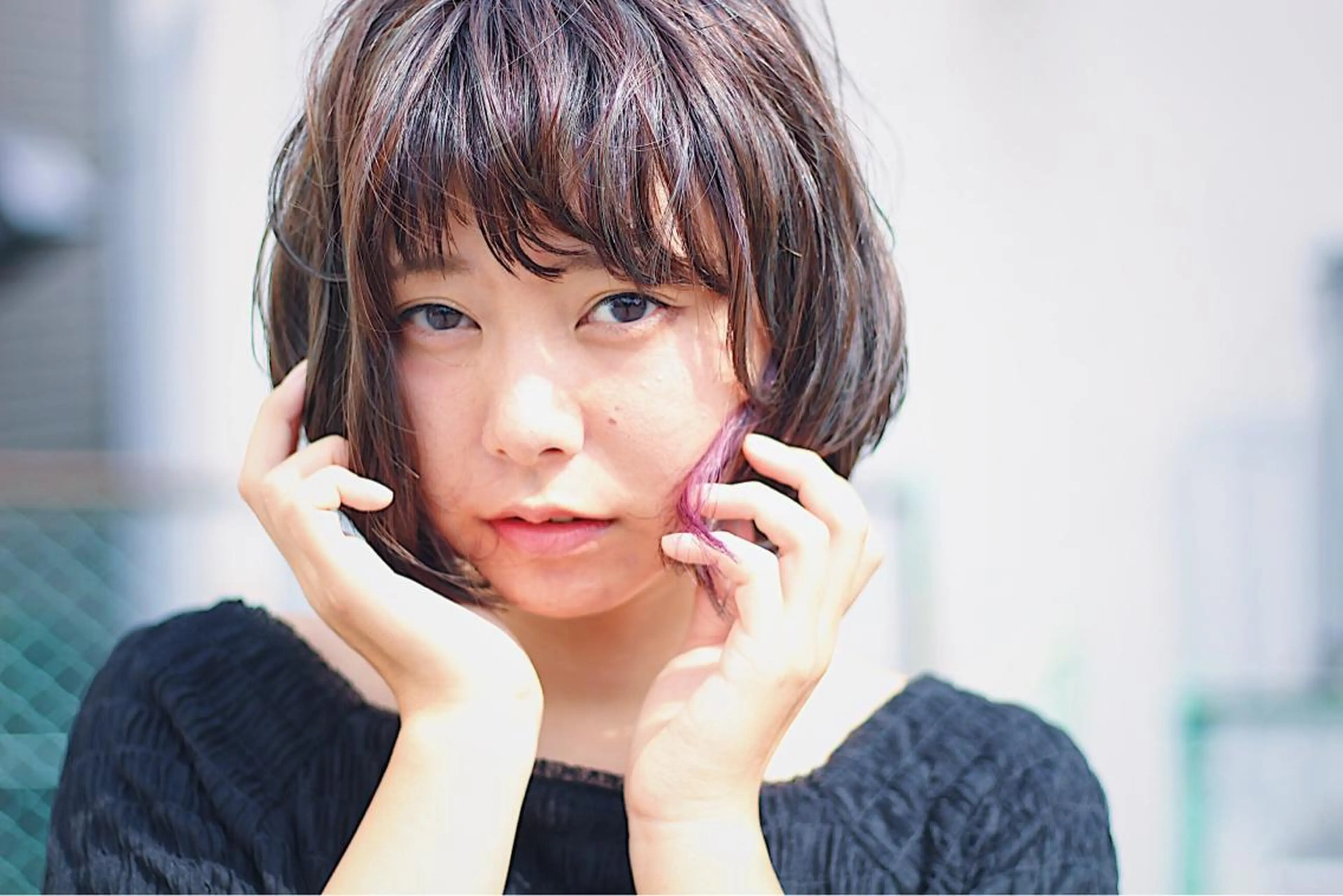ショート カラー ヘアアレンジ ダブルカラー ハイライトカラー バイオレットカラー ハイライト 遠藤悠大/メンズ縮毛 /メンズカットのヘアスタイル