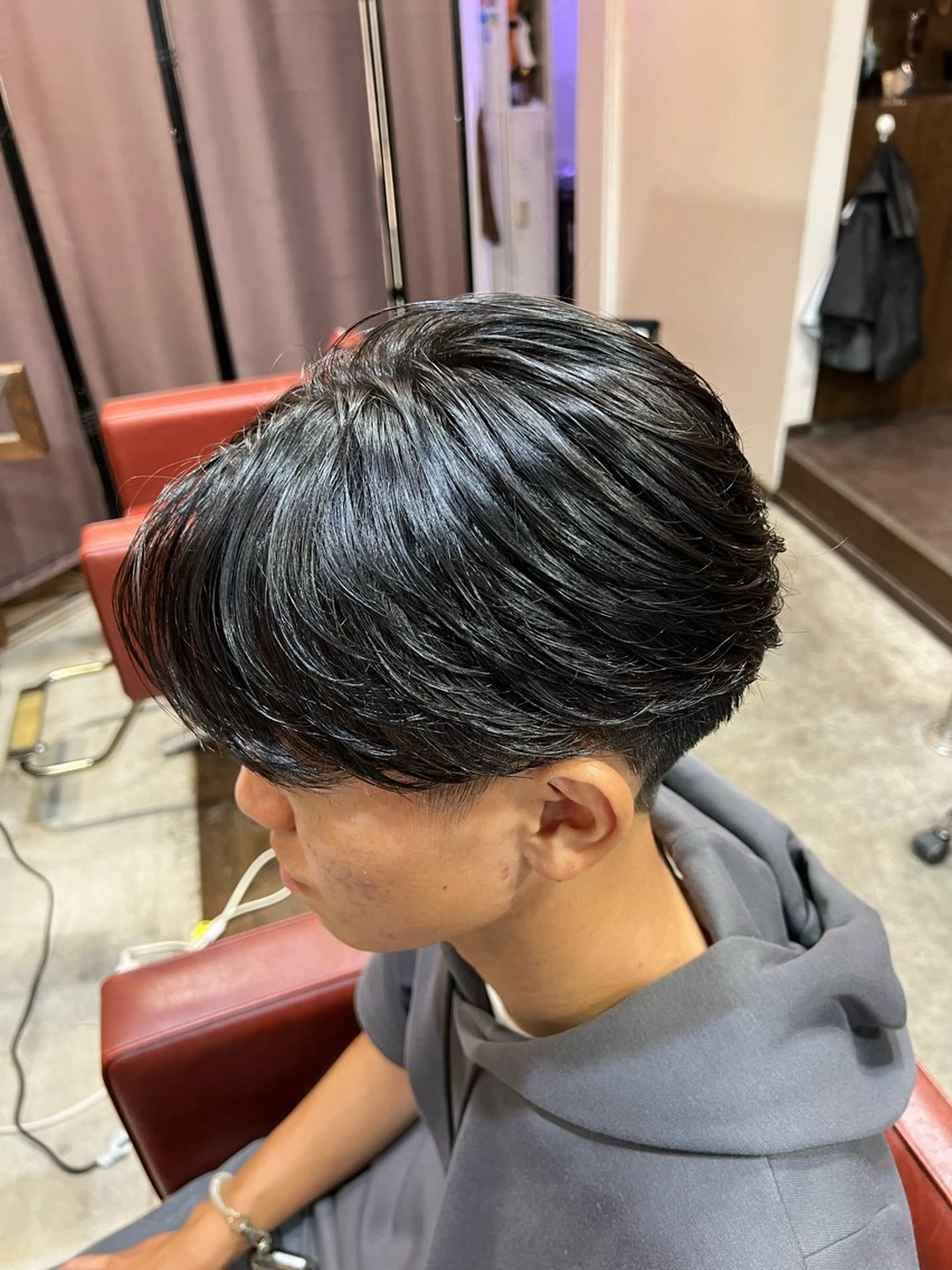 ショート パーマ メンズ メンズパーマ ニュアンスパーマ カット パーマ 湘南のパーマ職人 🔥清水琉葵🔥のヘアスタイル