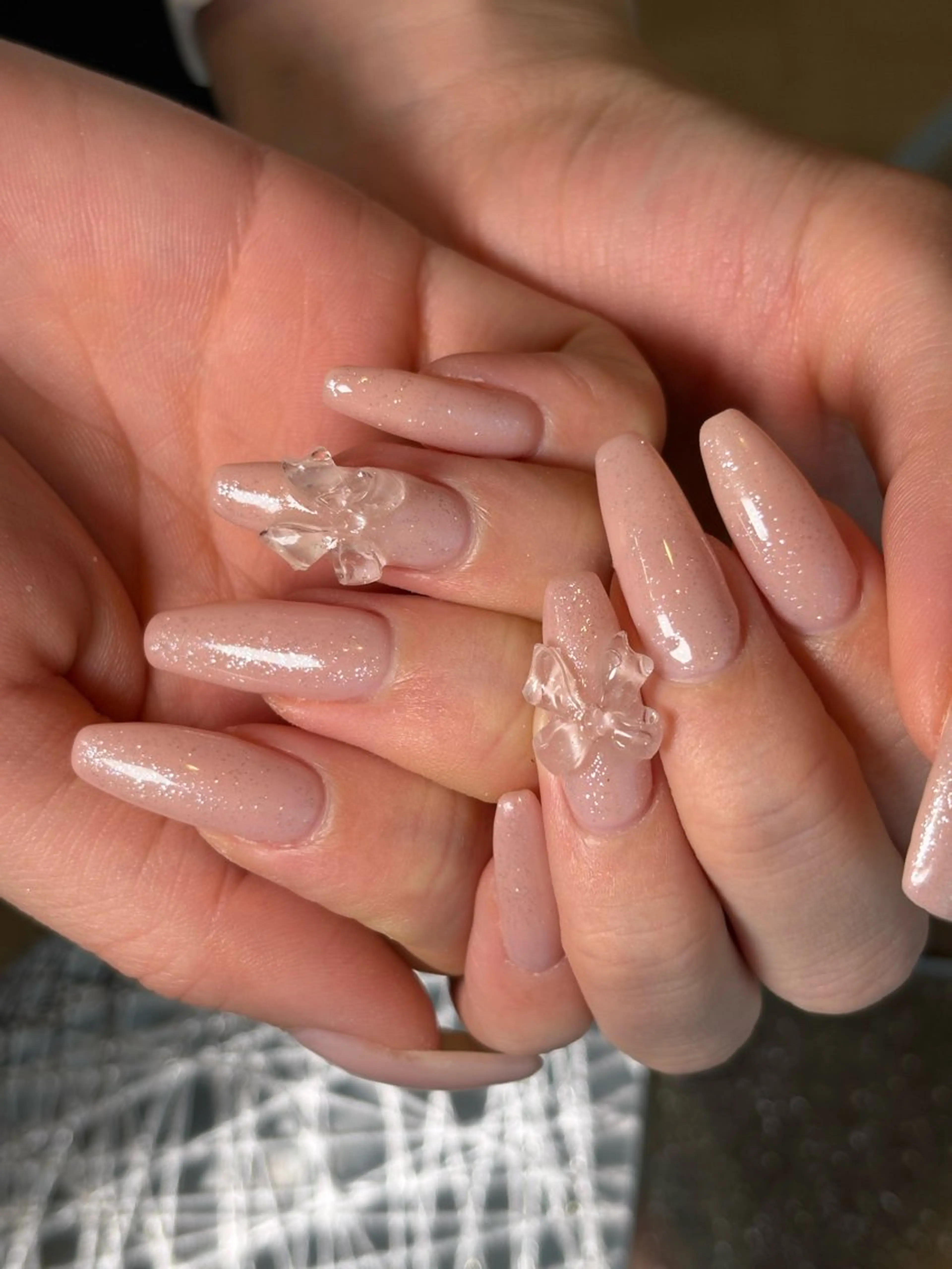 ネイル ラメ(グリッター) ワンカラーネイル ハンドネイル .8 HAREのネイルデザイン